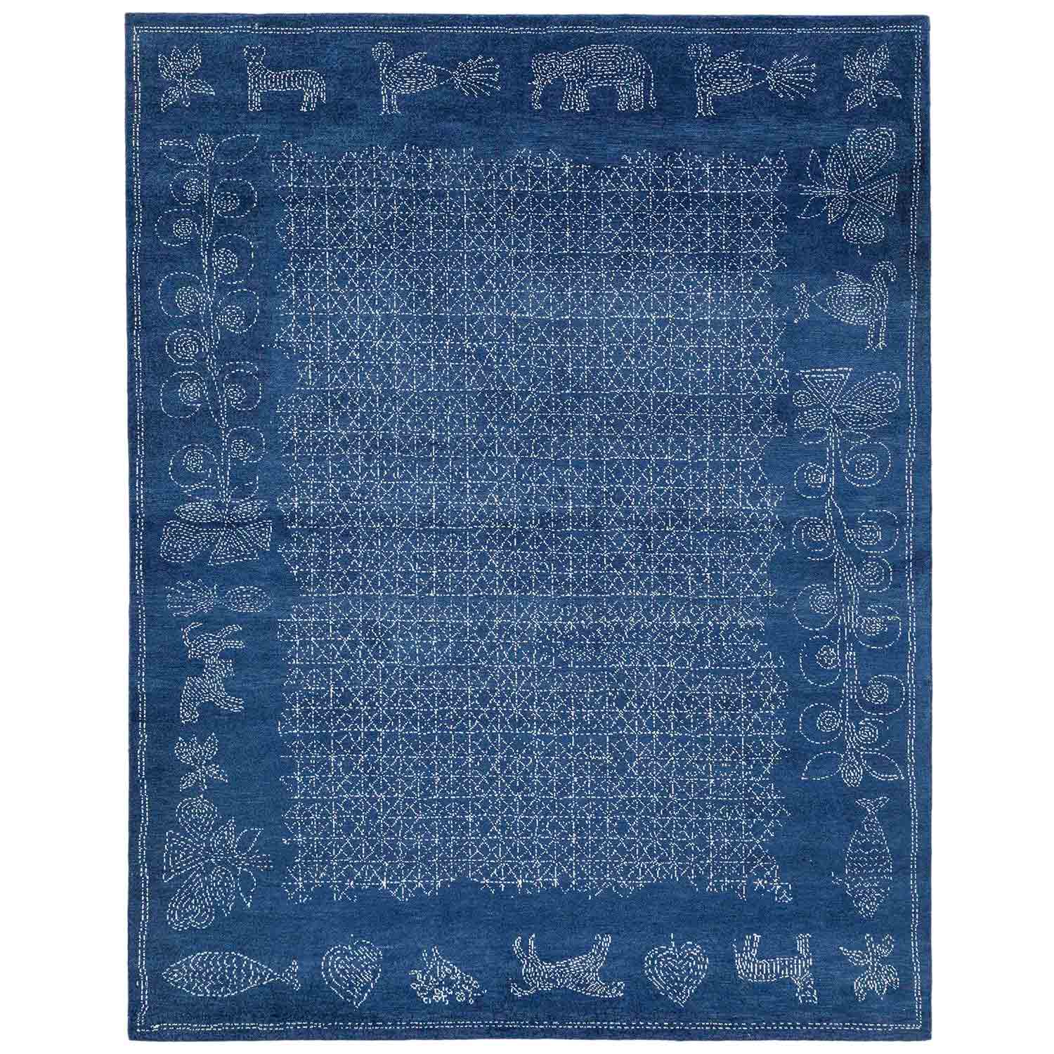 Nrityalata Hand Knotted Woollen Rug by Abraham & Thakore