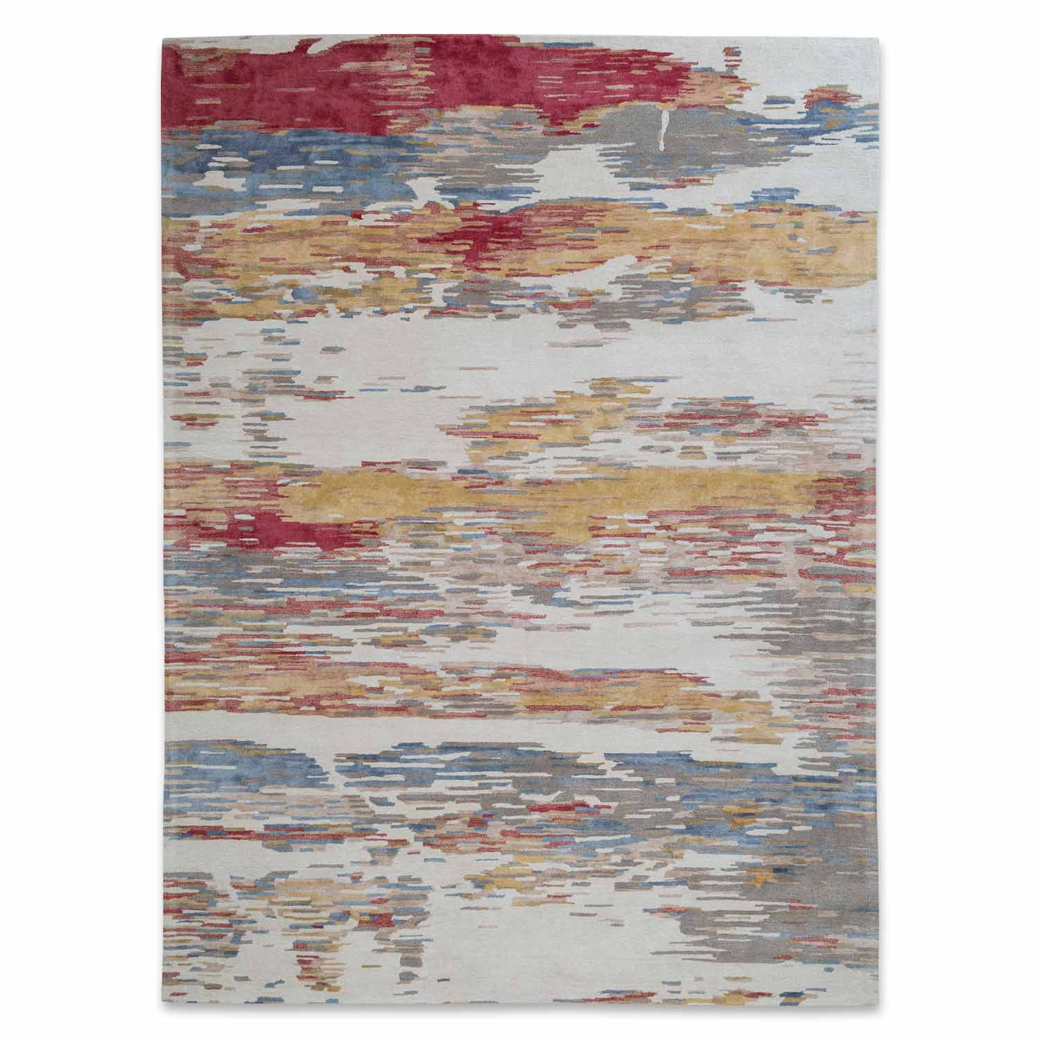 Fray Hand Tufted Woollen And Viscose Rug