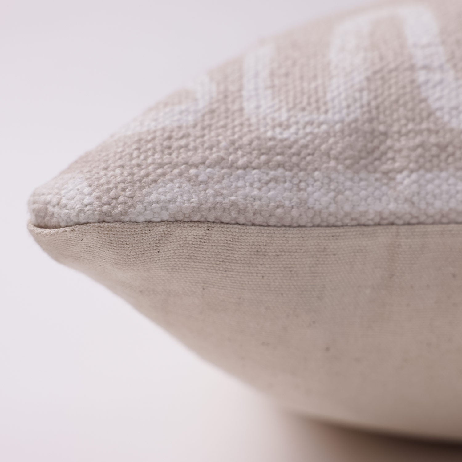 A-Maze Beige Digital Printed Cotton Cushion Cover