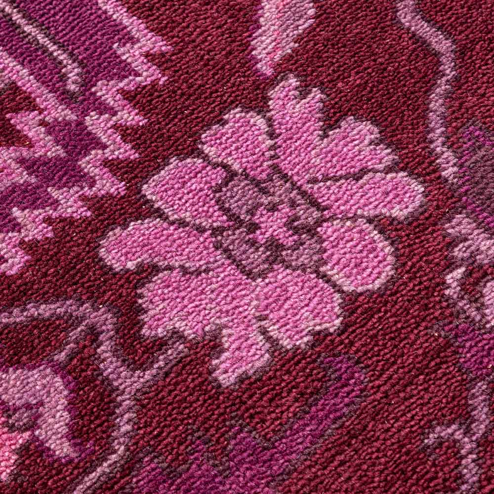 Copper Hand Knotted Woollen Rug