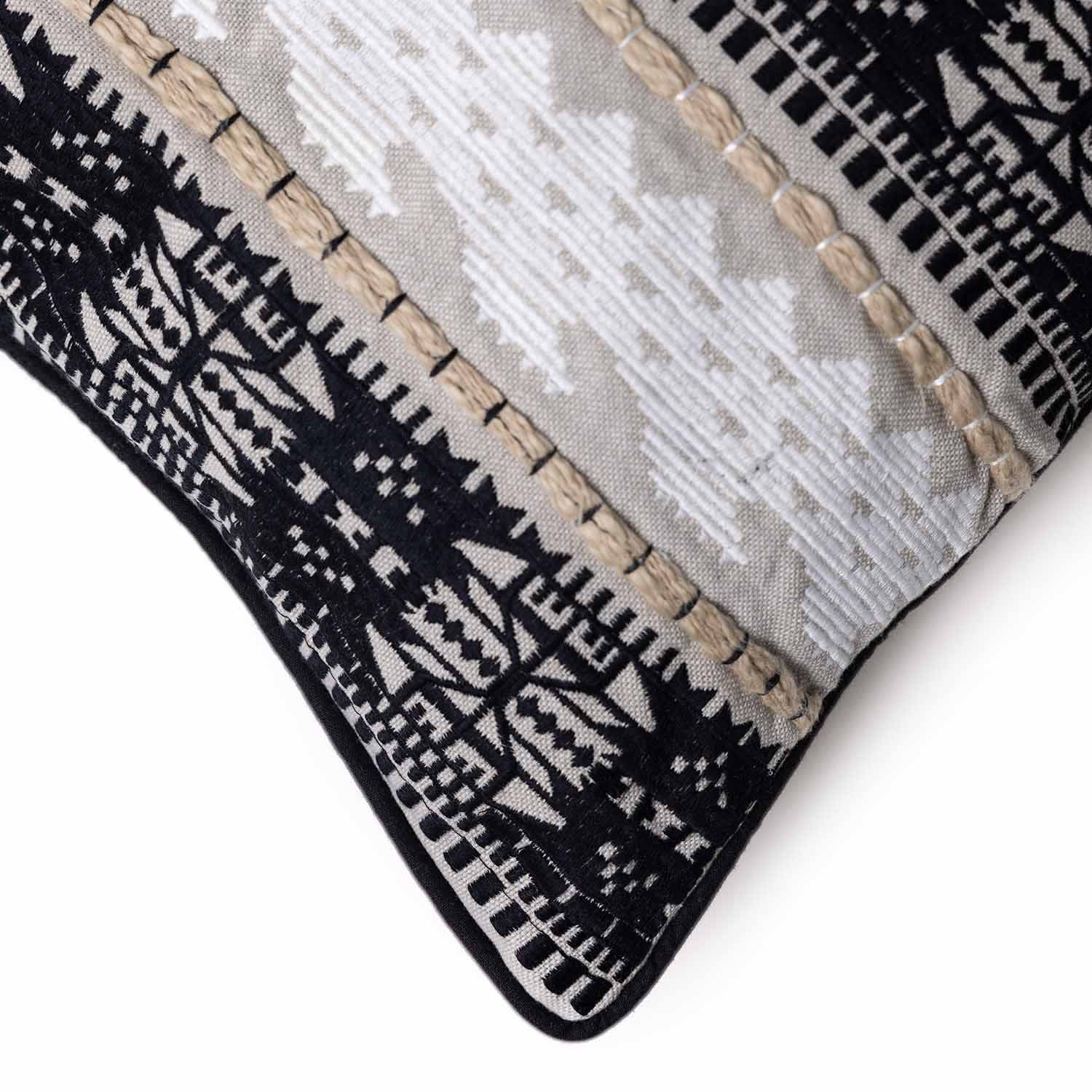 Amaroni Embroidered Resa Cotton Cushion Cover