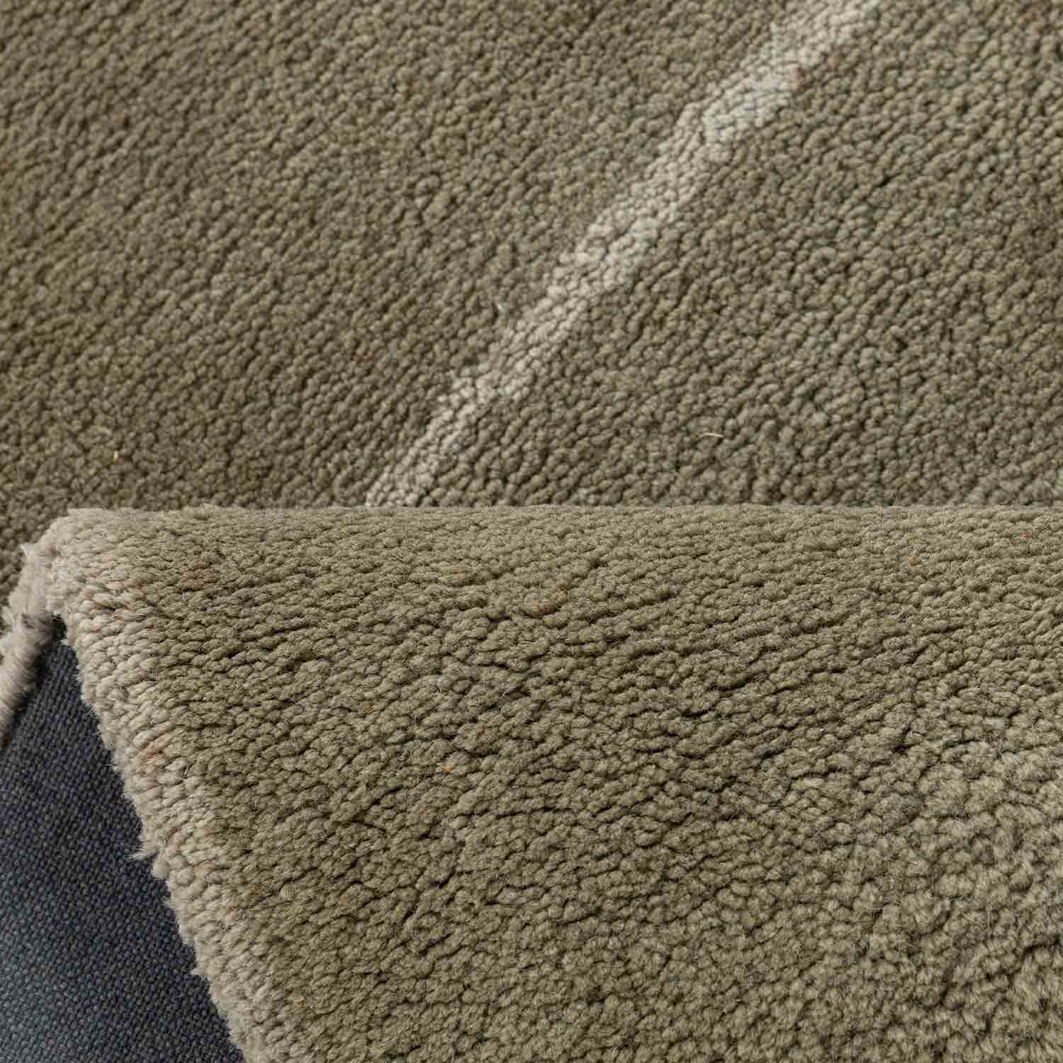 Lawn Hand Tufted Woollen And Viscose Rug