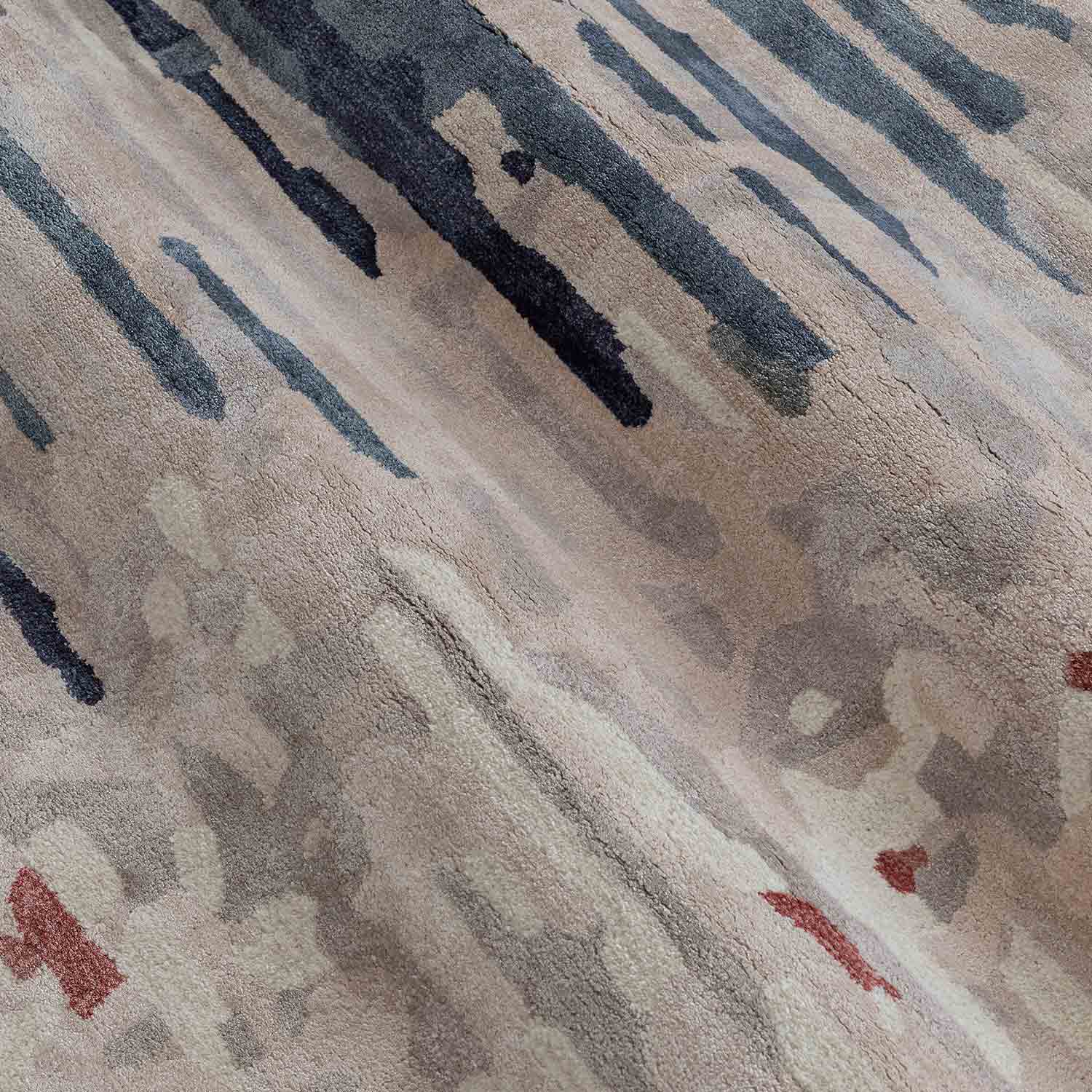 Splice Hand Tufted Woollen And Viscose Rug