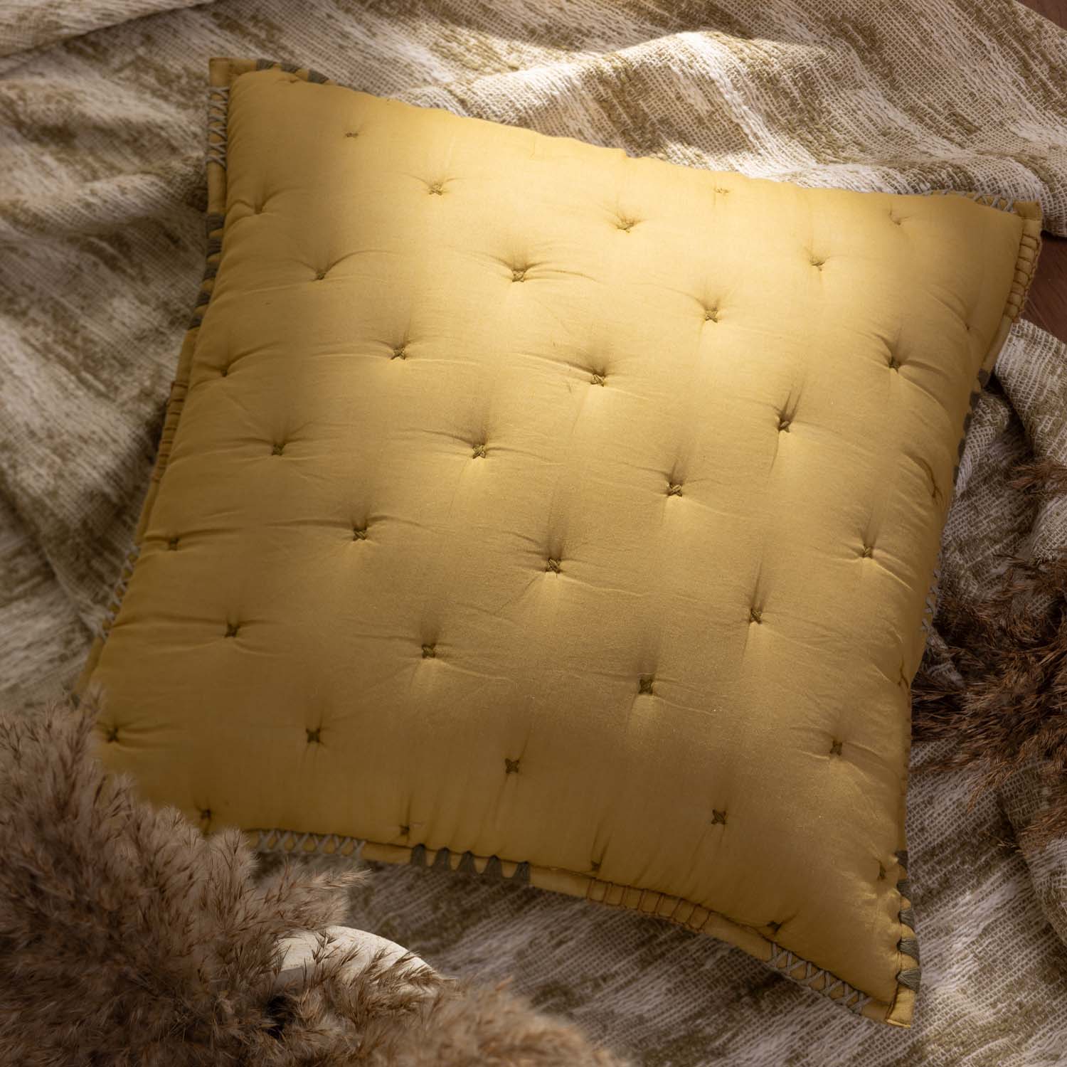 Cotton Voile Embroidered Valkarie Cushion Cover