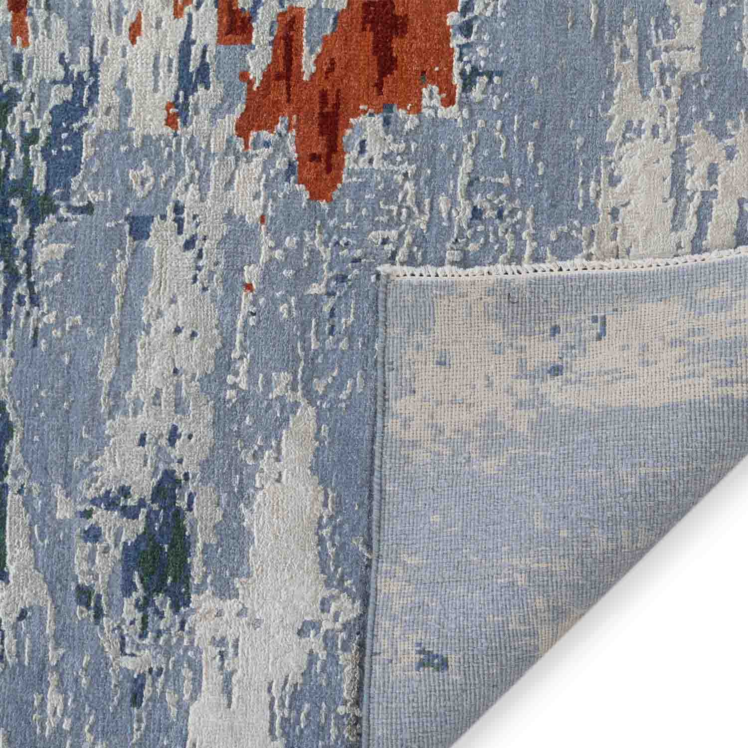 Oceanslade Hand knotted Woollen  And Silk Rug