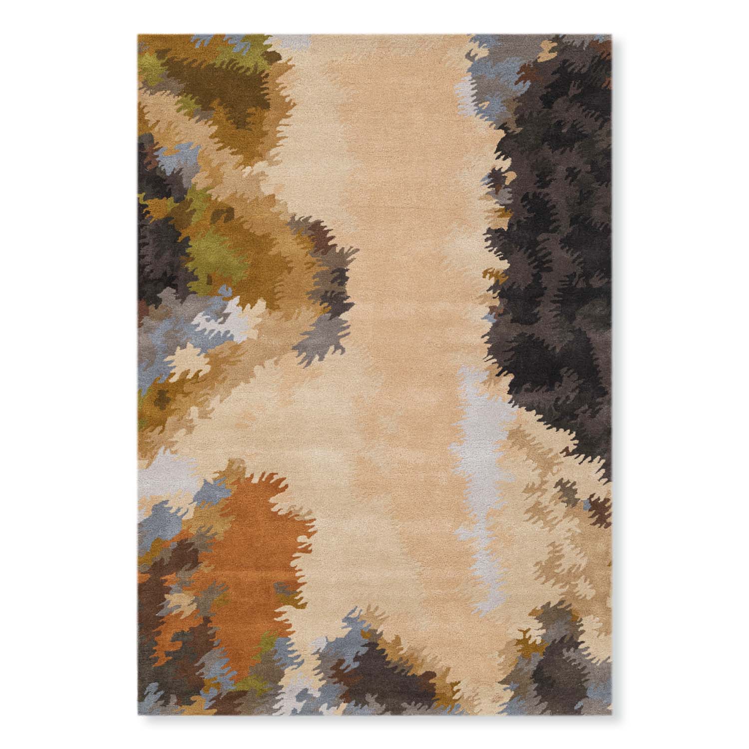 Pinnacles Hand Tufted Woollen Rug By Shripal Munshi