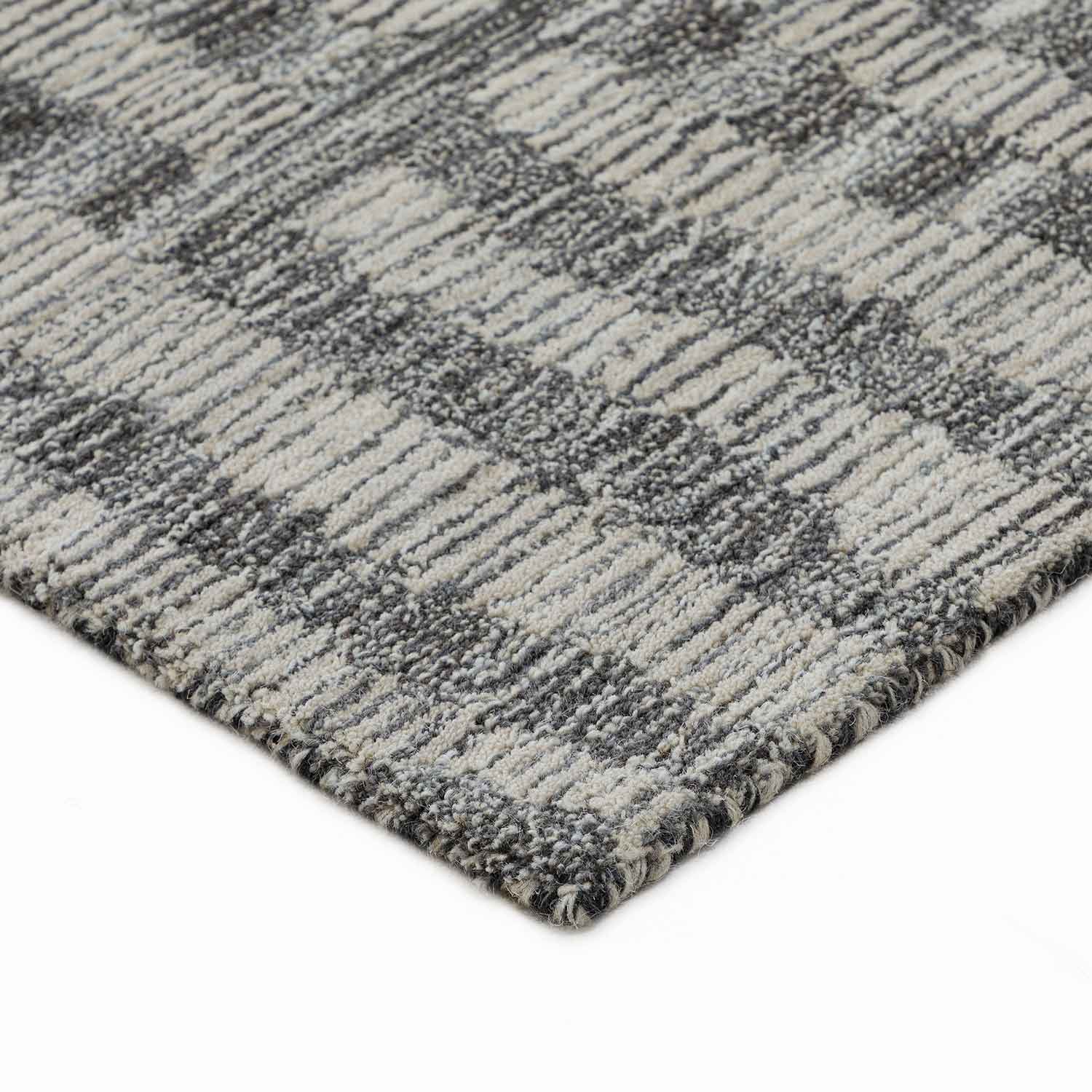 Screen snow Hand Tufted Woollen And Viscose Rug