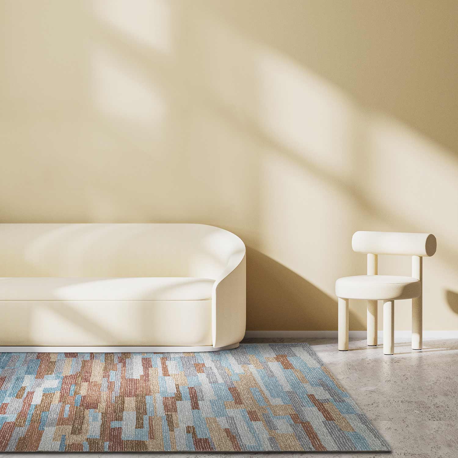 Anippe Hand Tufted Woollen And Viscose Rug