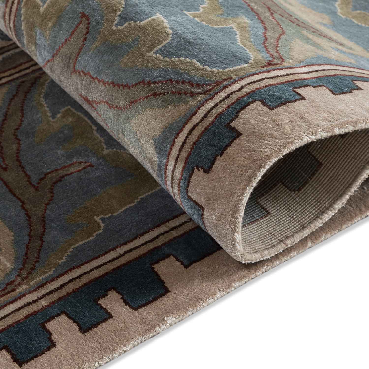 Rosewood Hand Knotted Silk Rug