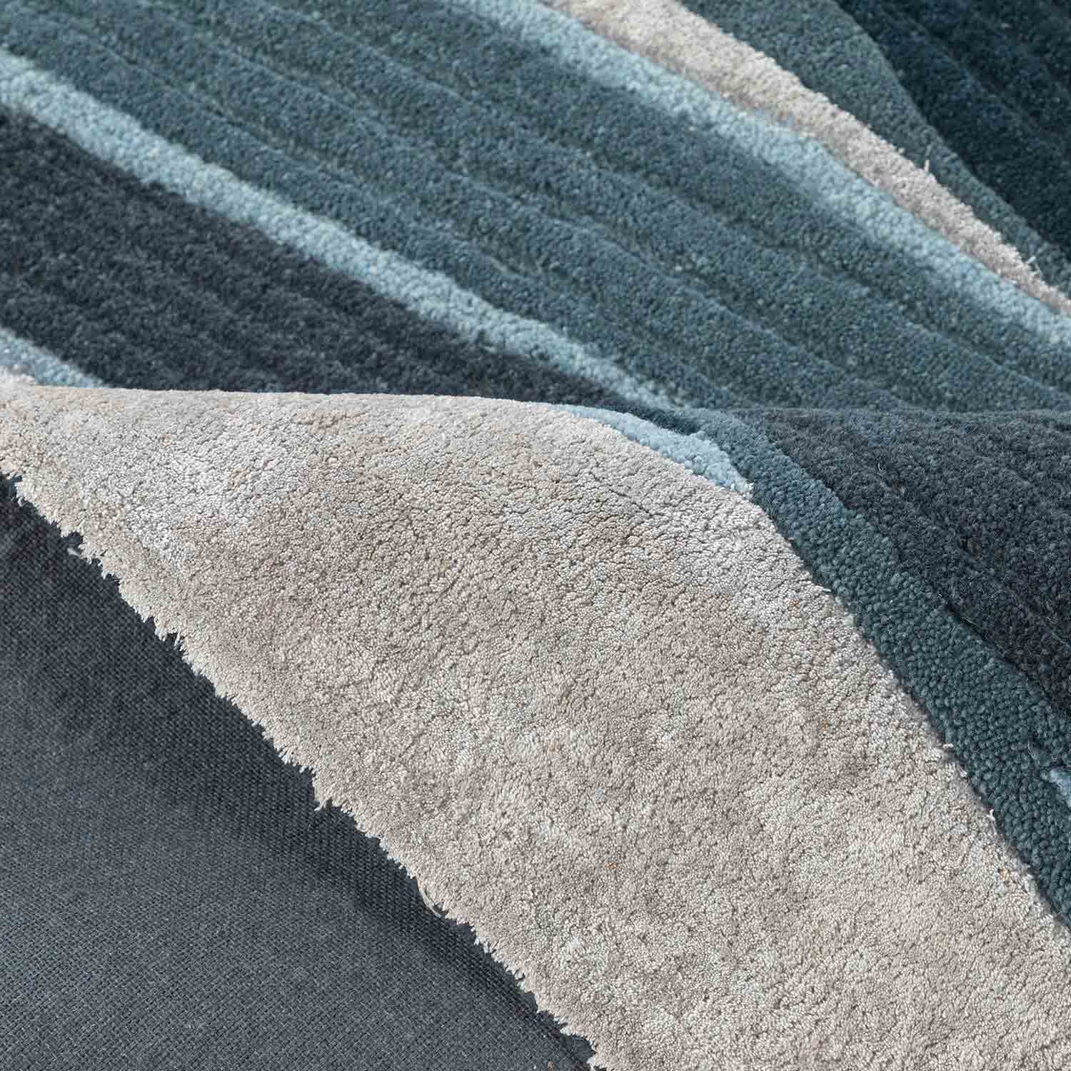 Obliq Hand Tufted Woollen And Viscose Runner