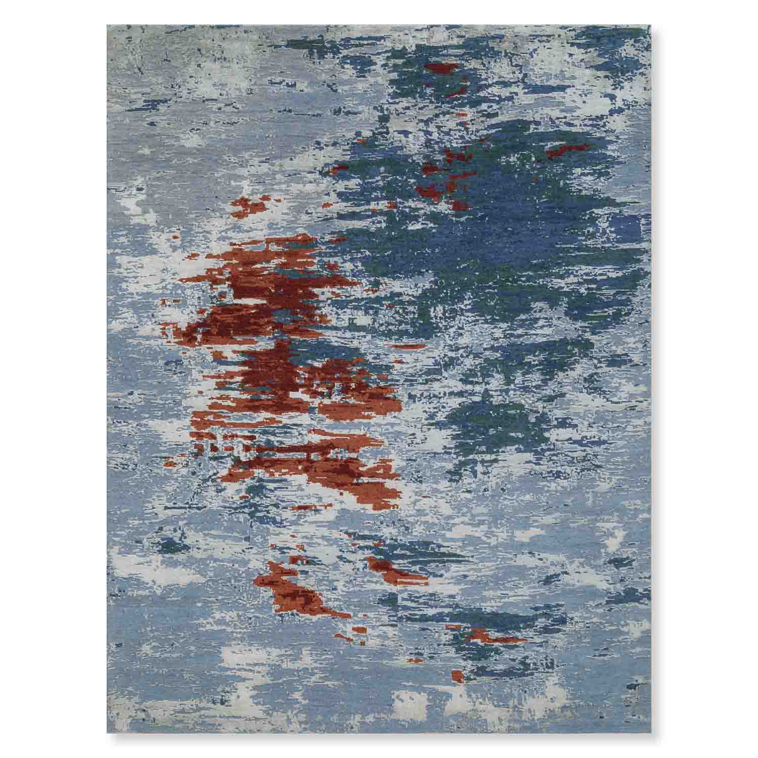 Oceanslade Hand knotted Woollen  And Silk Rug