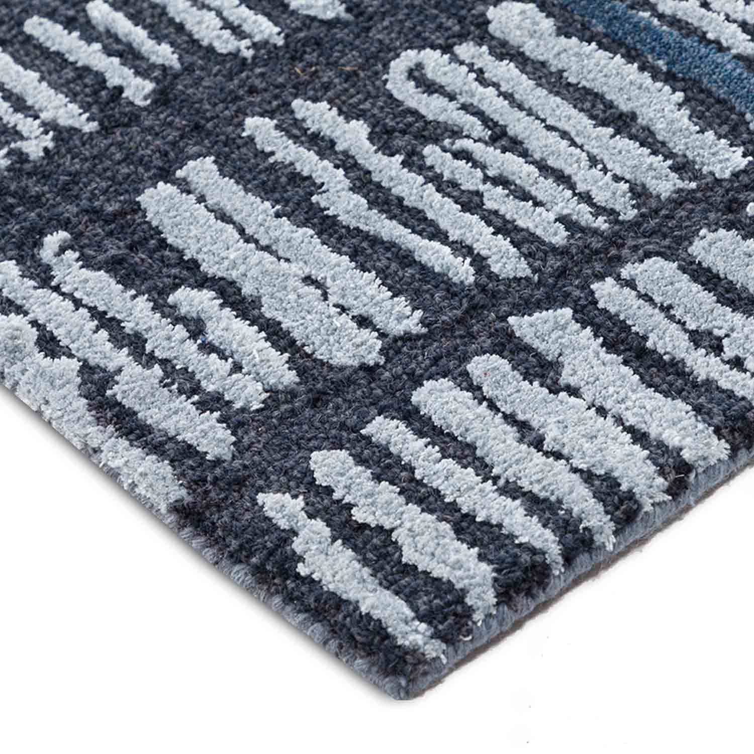 Moswen Hand Tufted Woollen And Viscose Rug