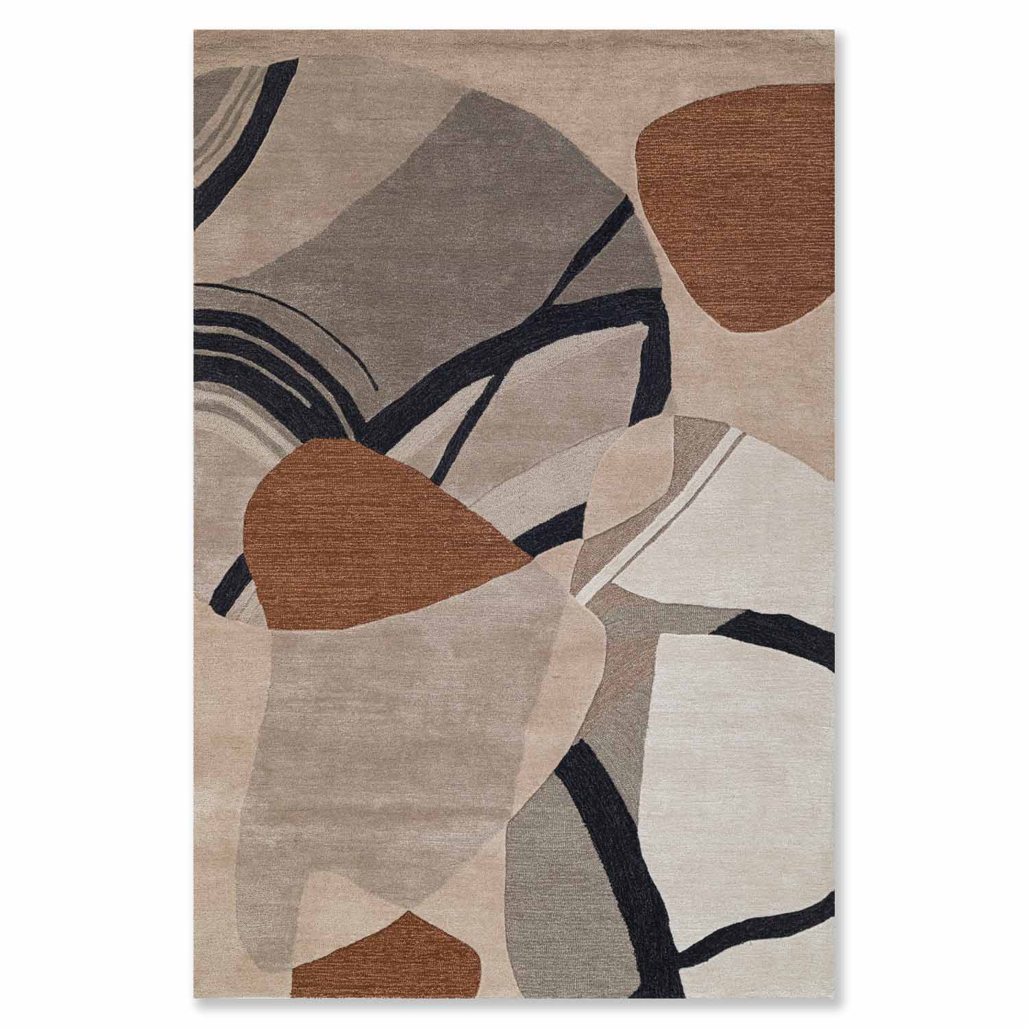 Aten Hand Tufted Woollen And Viscose Rug