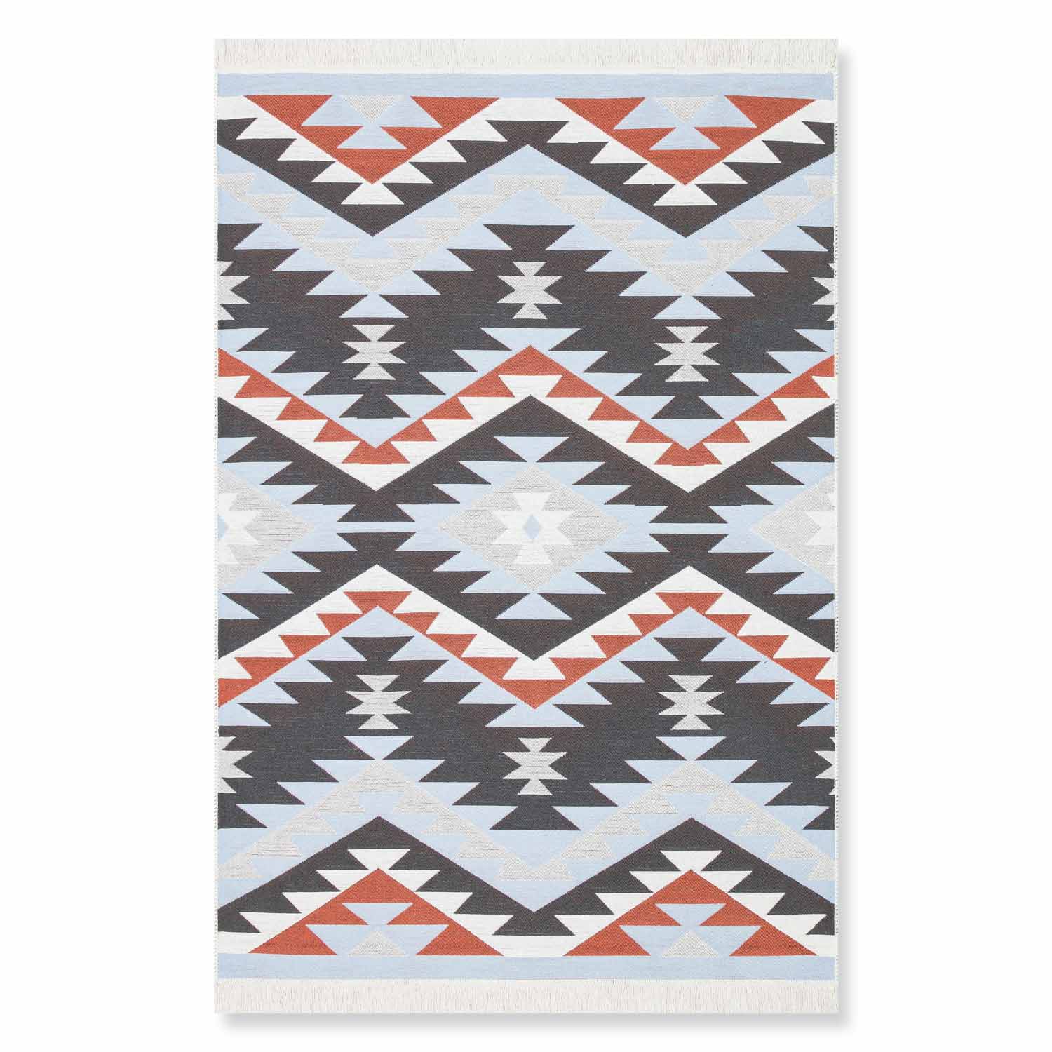 Mountain Recycled Cotton Reversible Kilim