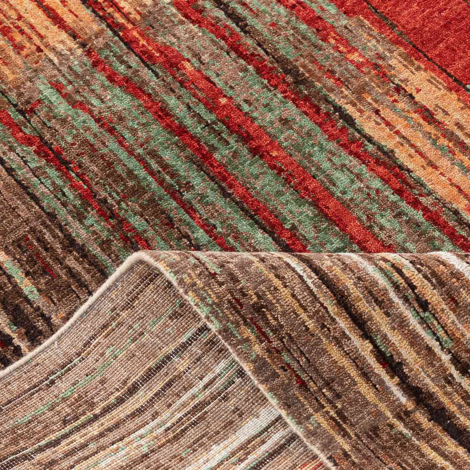 Navrang Hand Knotted Woollen And Silk Rug