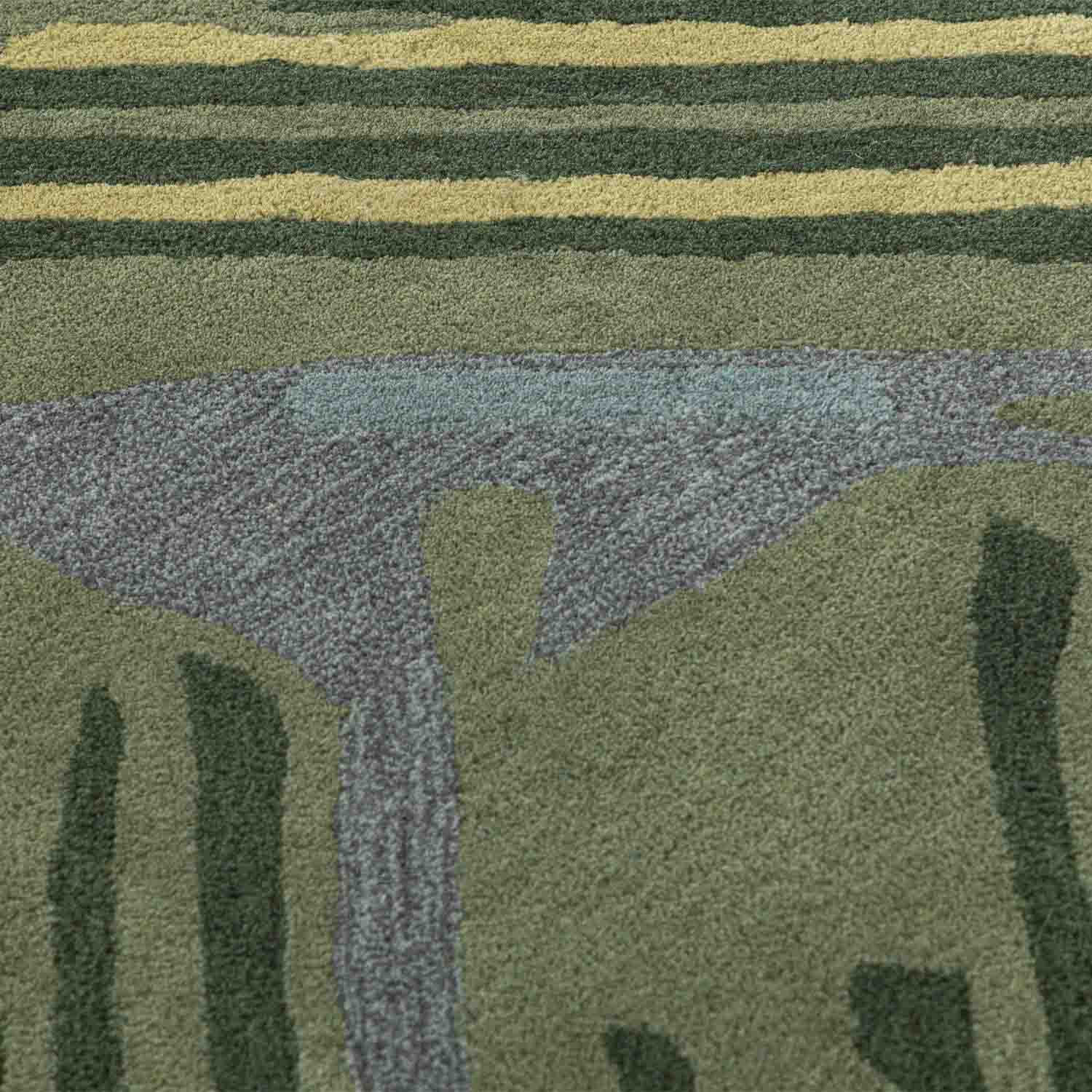 Framing The Fragments Hand Tufted Woollen Rug By Shripal Munshi