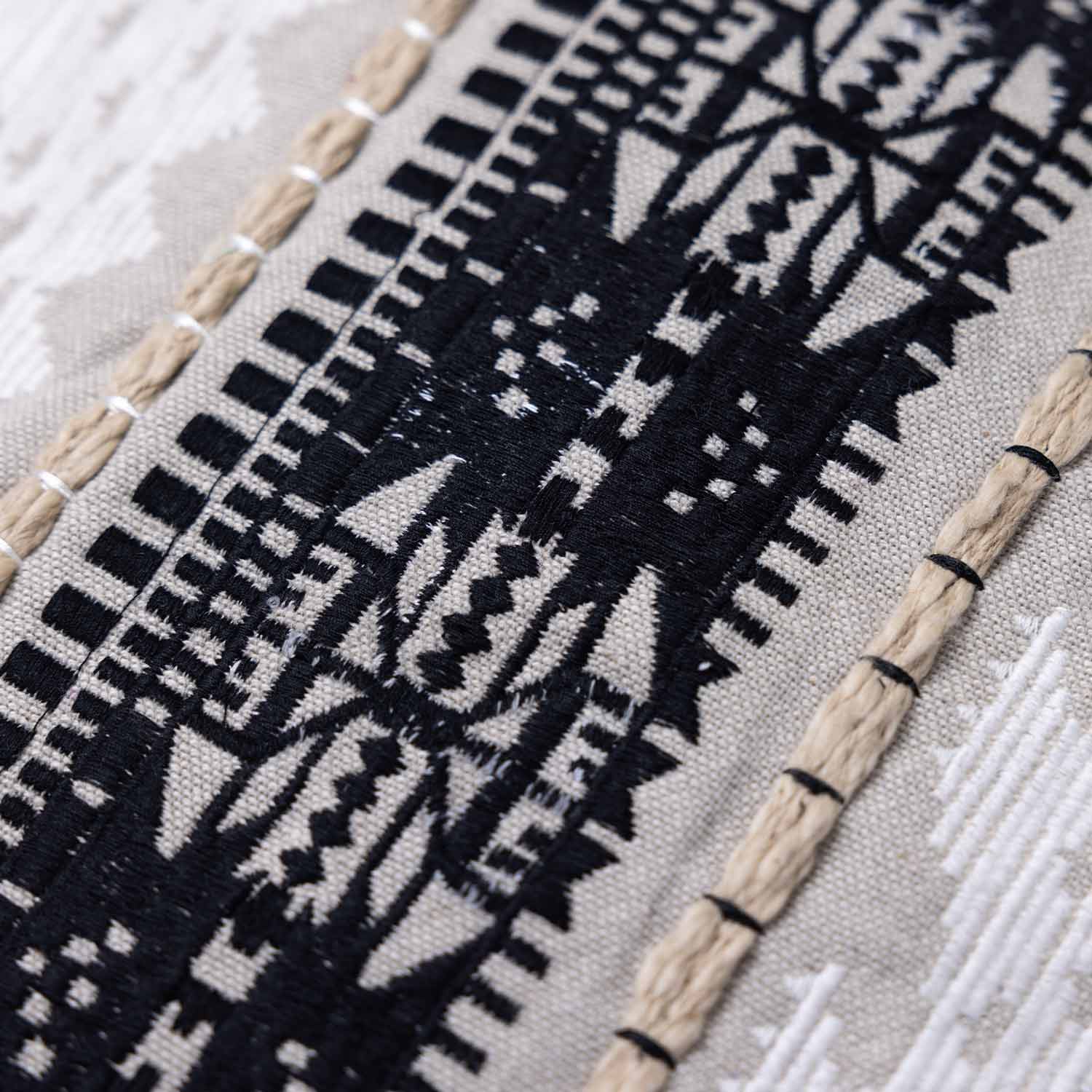 Amaroni Embroidered Resa Cotton Cushion Cover