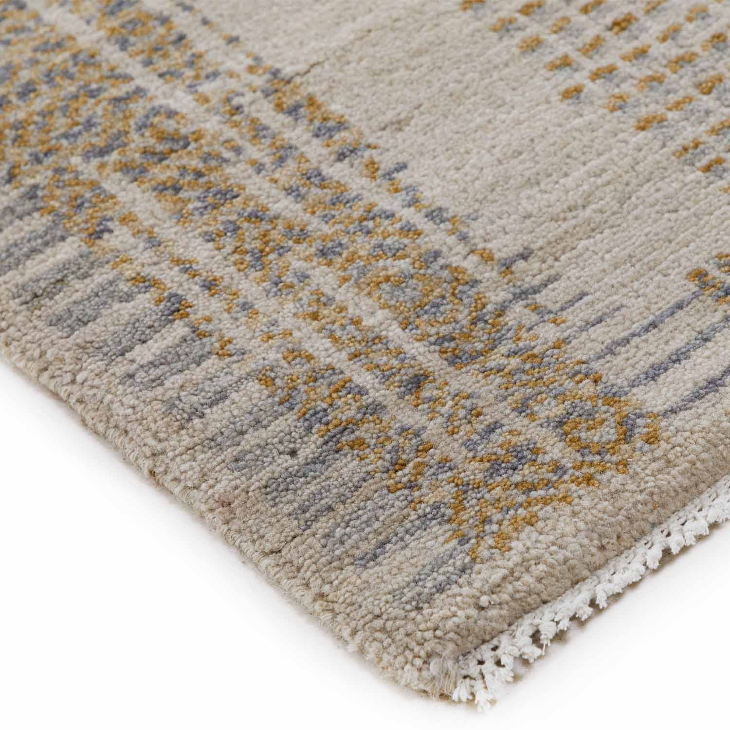 Pewter Hand knotted Woollen Rug