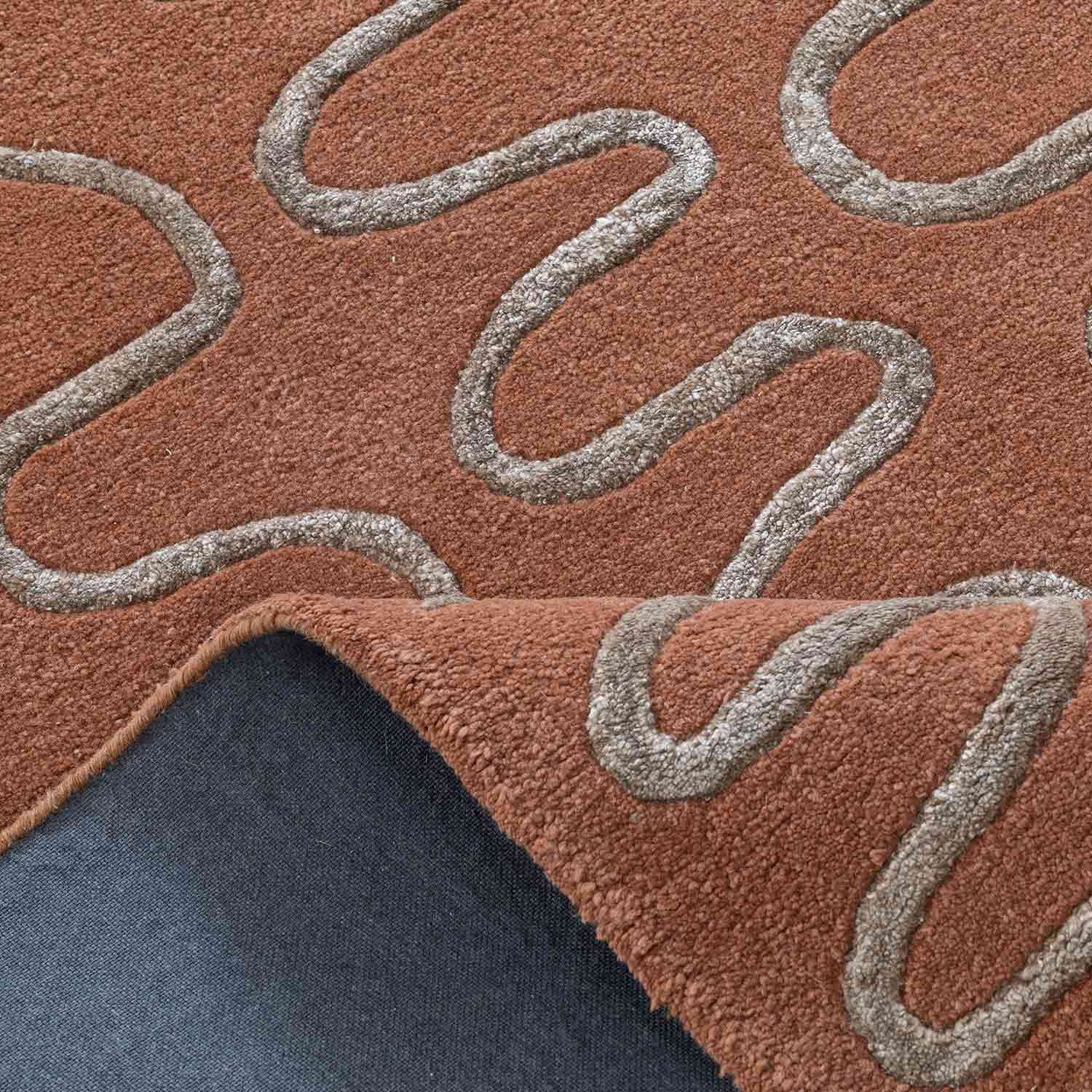 Roux Hand Tufted Woollen And Viscose Rug