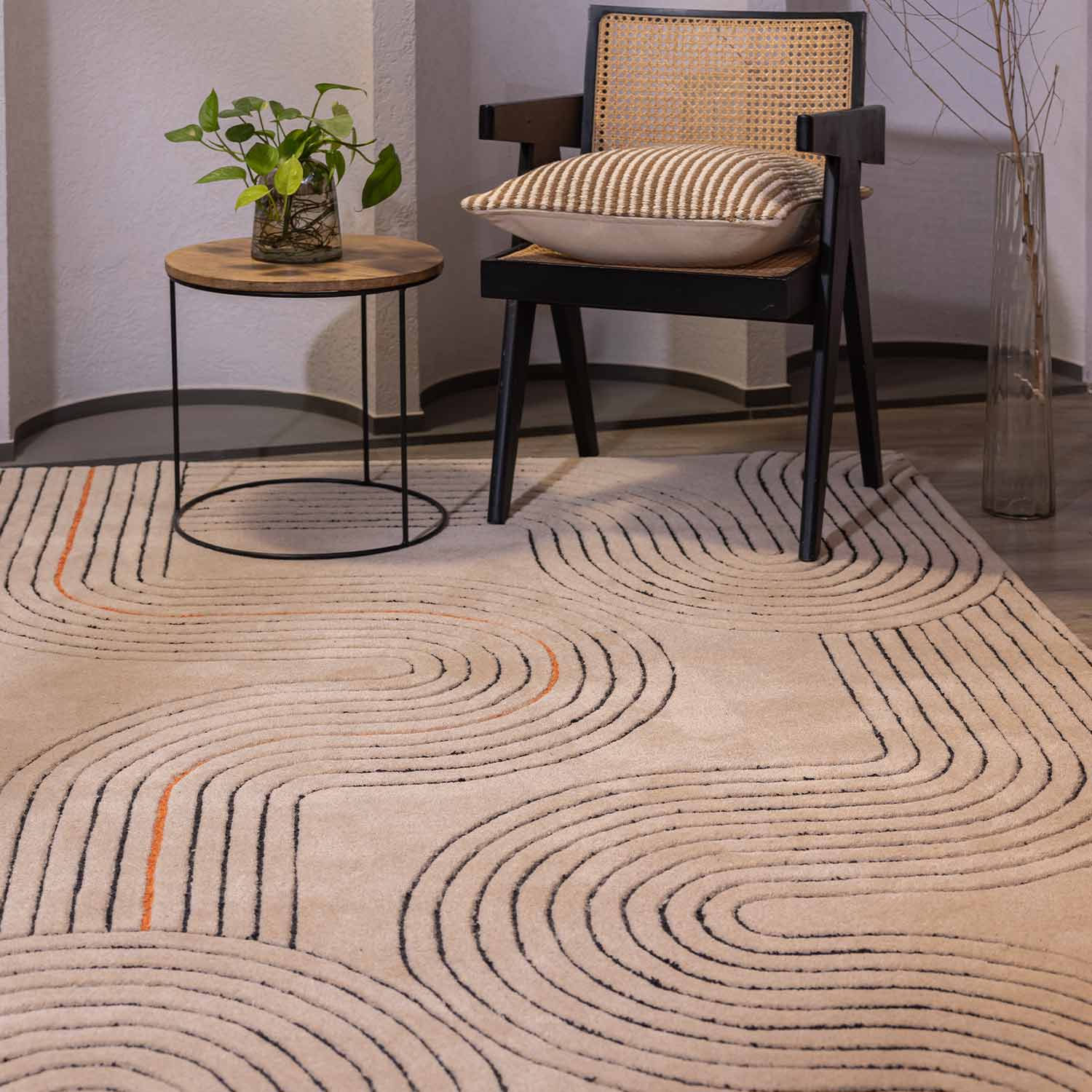 Dendera Hand Tufted Woollen And Viscose Rug