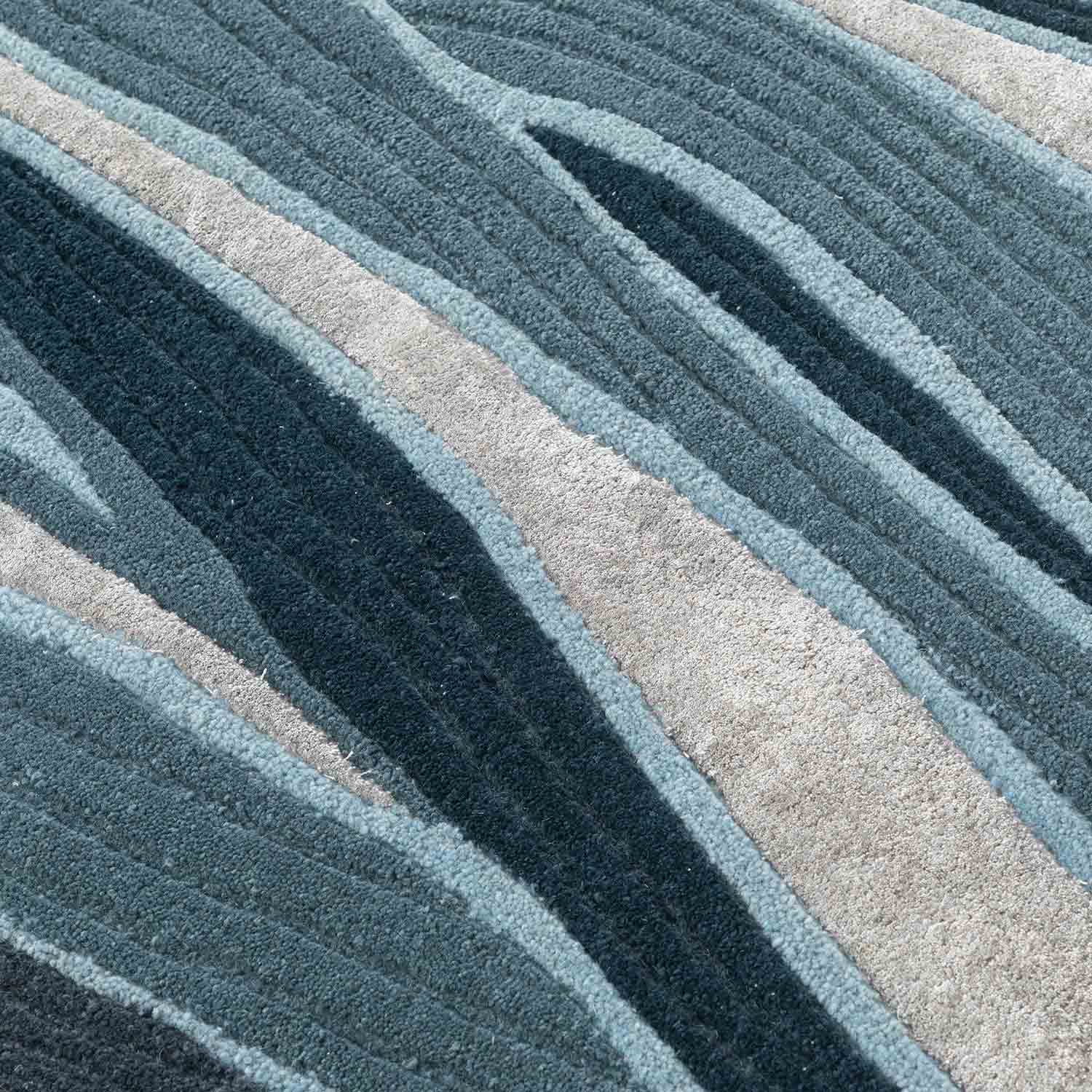 Obliq Hand Tufted Woollen And Viscose Runner