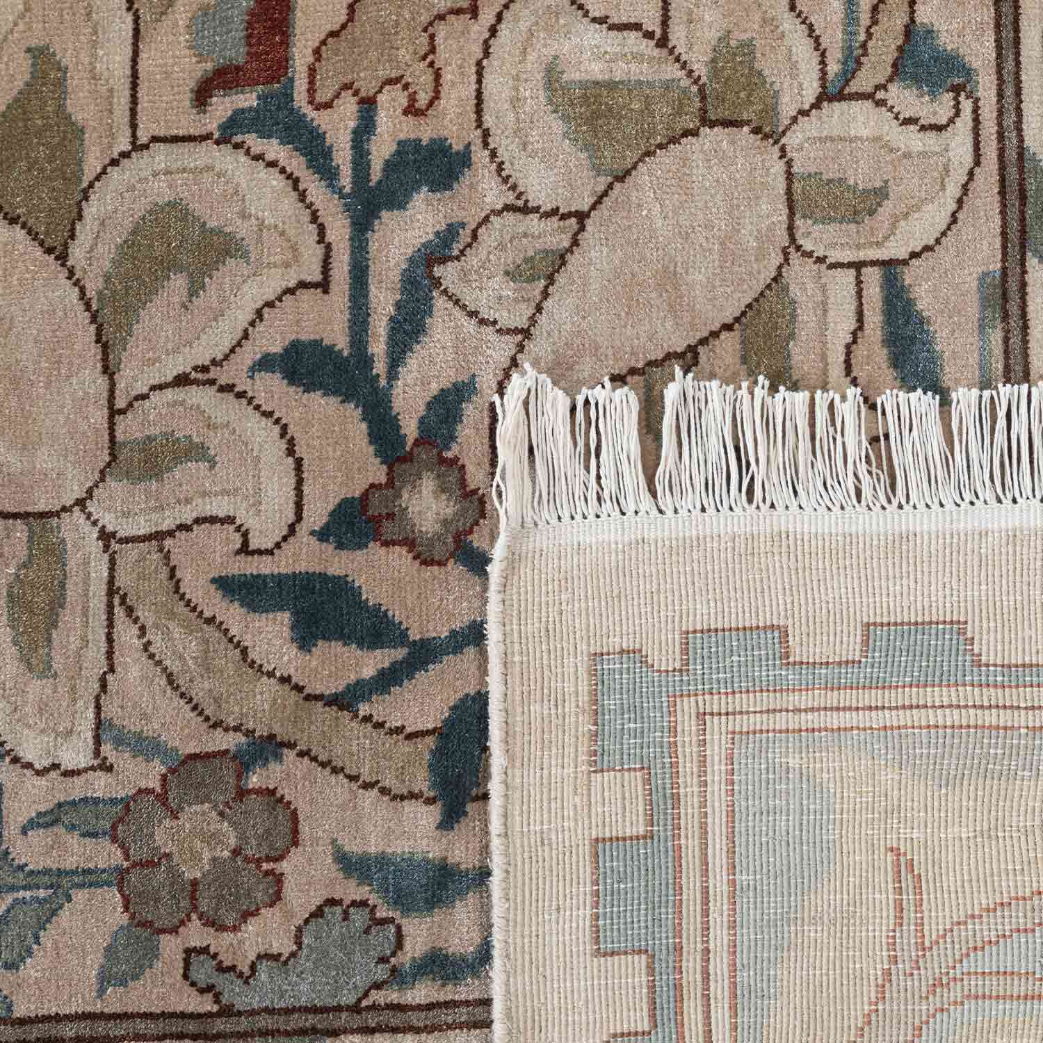 Rosewood Hand Knotted Silk Rug