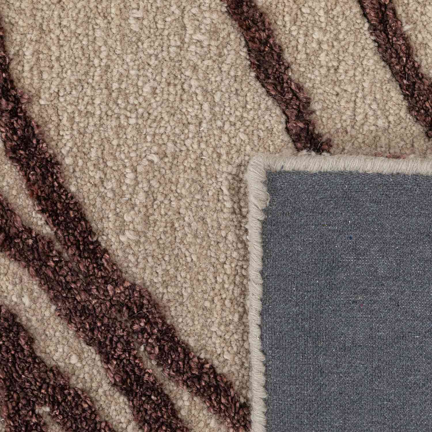 Merlot Hand Tufted Woollen And Viscose Rug