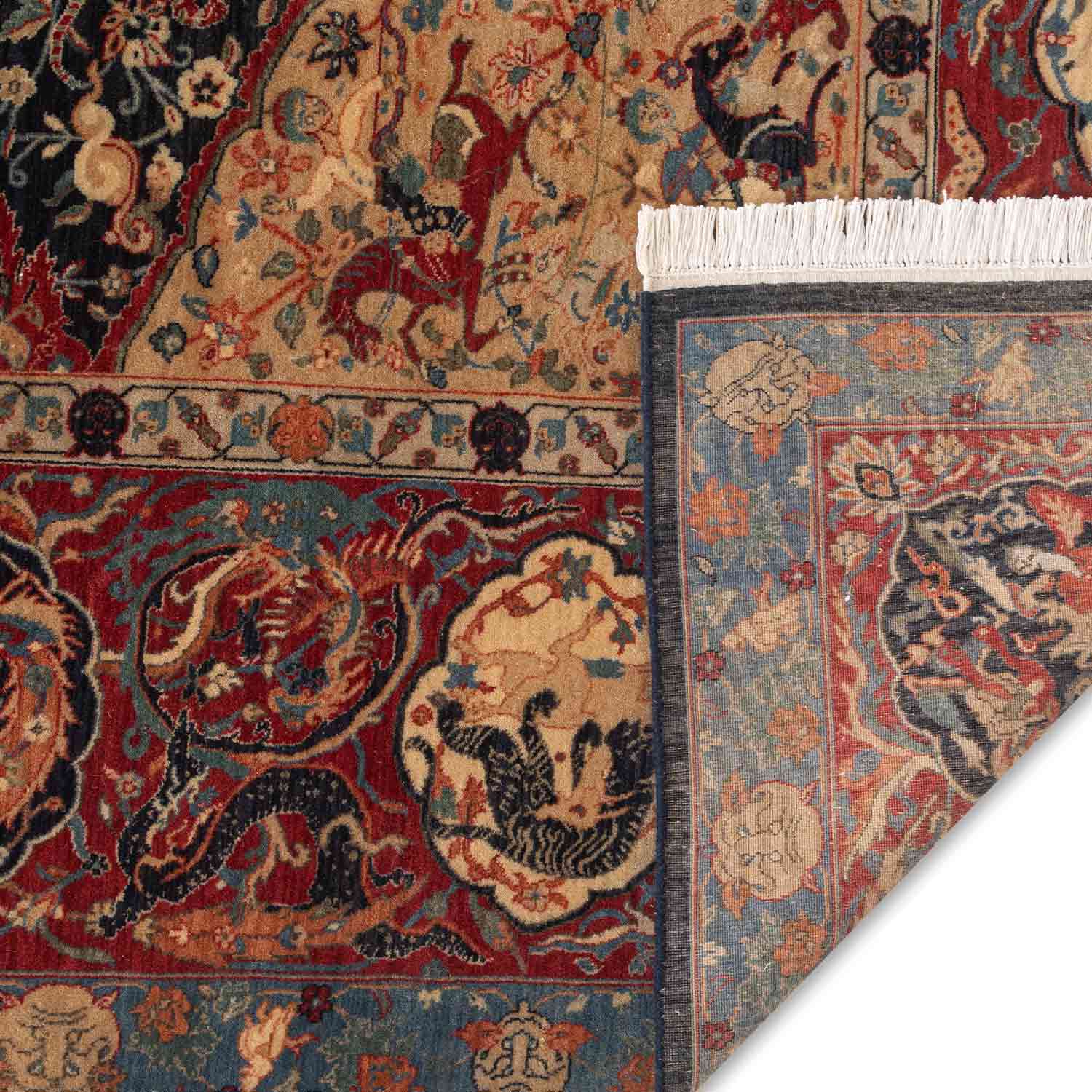 Hunting-X Hand Knotted Woollen Rug