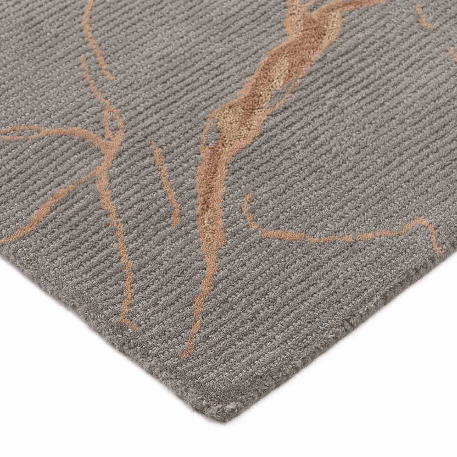 Golden Wave Hand Tufted Woollen And Viscose Rug