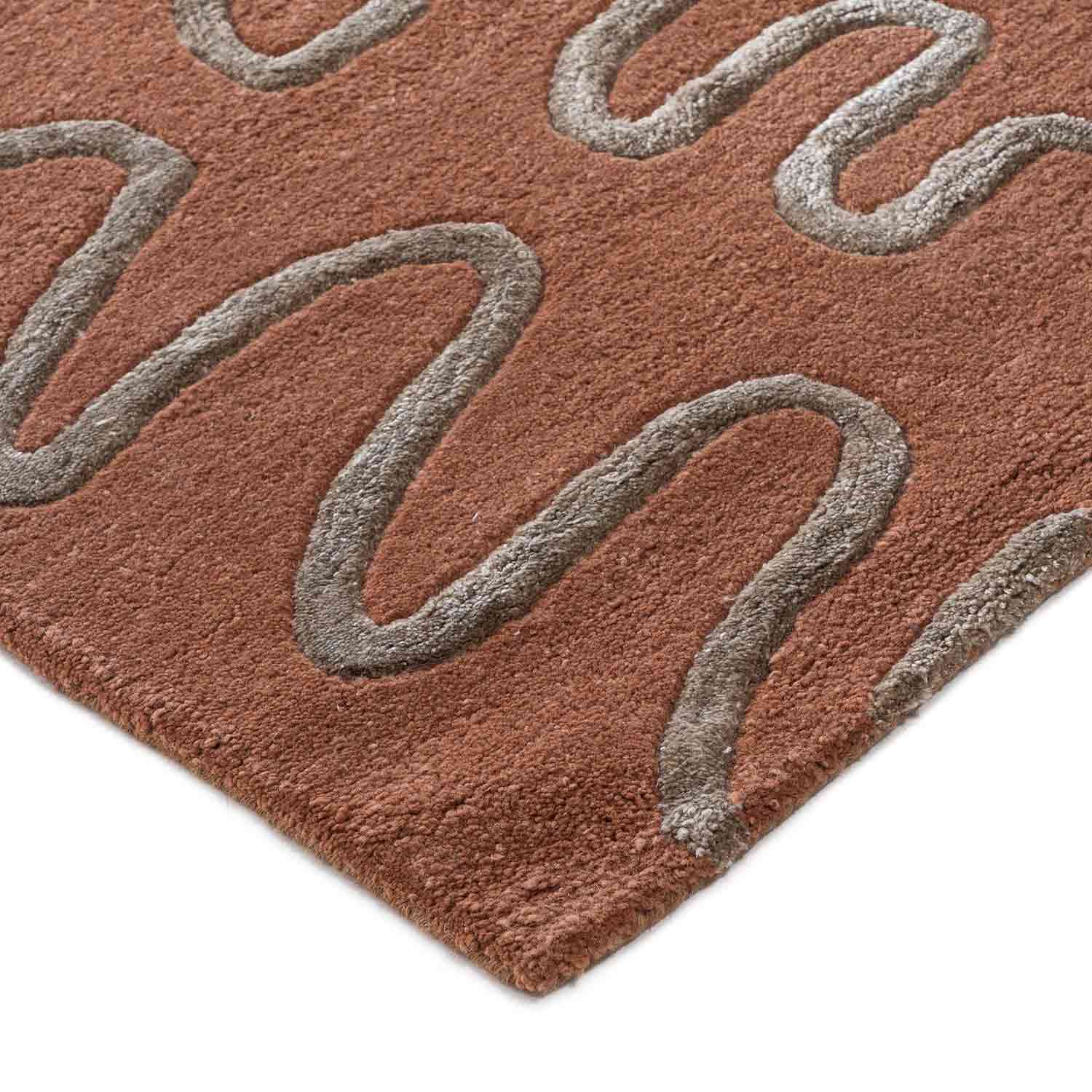 Roux Hand Tufted Woollen And Viscose Rug