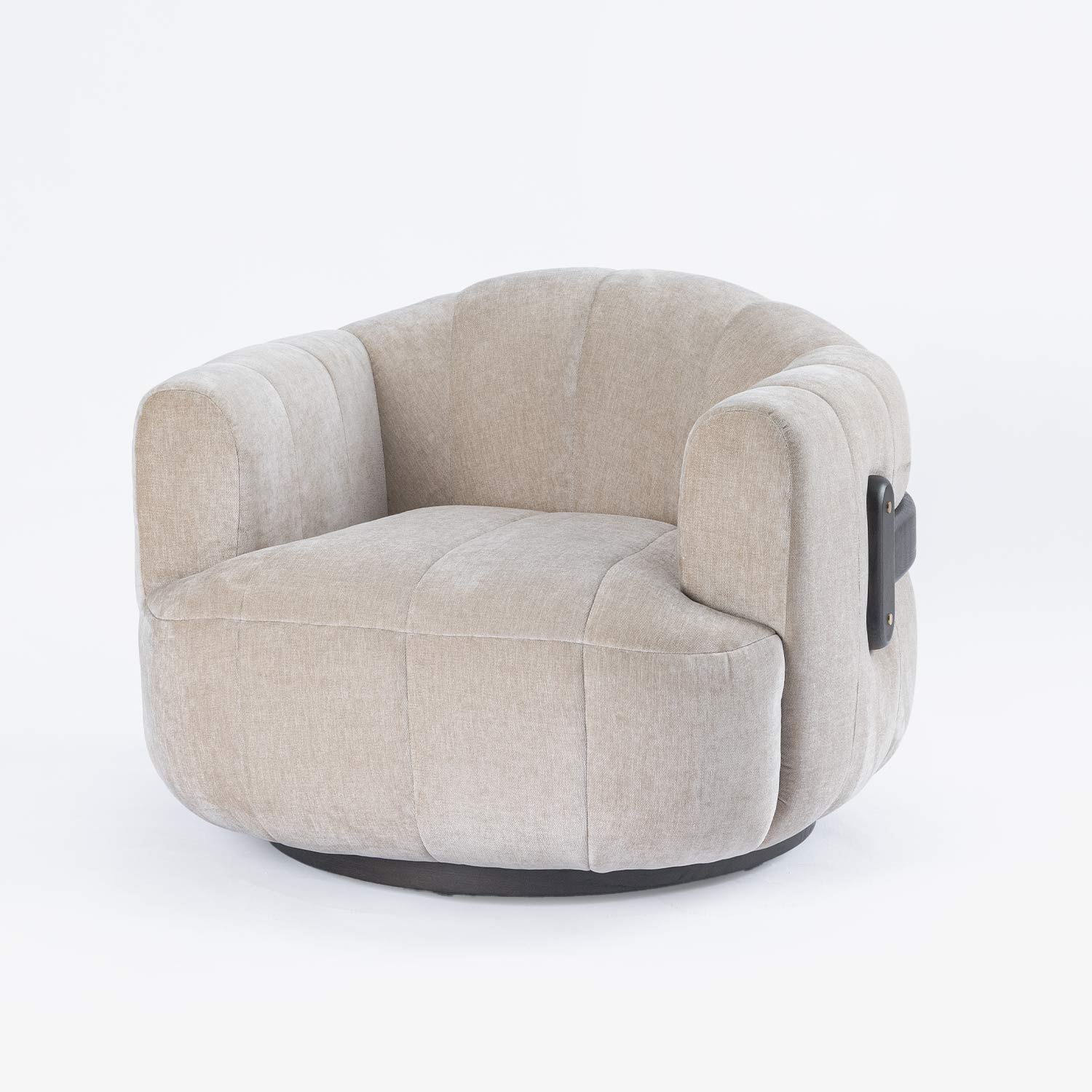 Maro Swivel Armchair - Beige