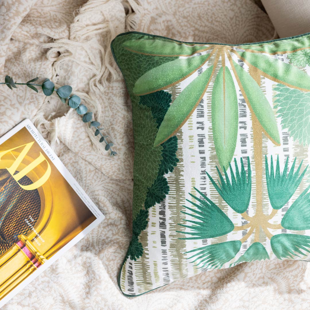 Wildflower Digital Printed Cotton Cushion Cover