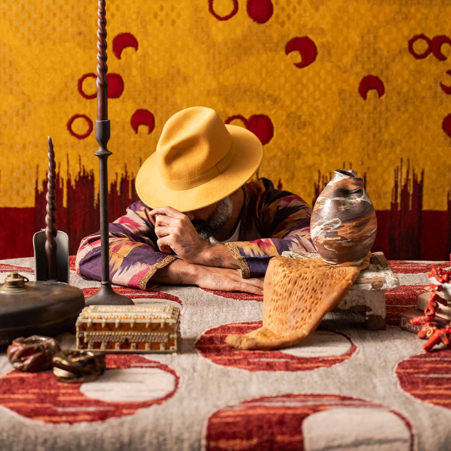 Crescent- Gaze Hand Tufted Woolen Rug By Eeshaan Kashyap