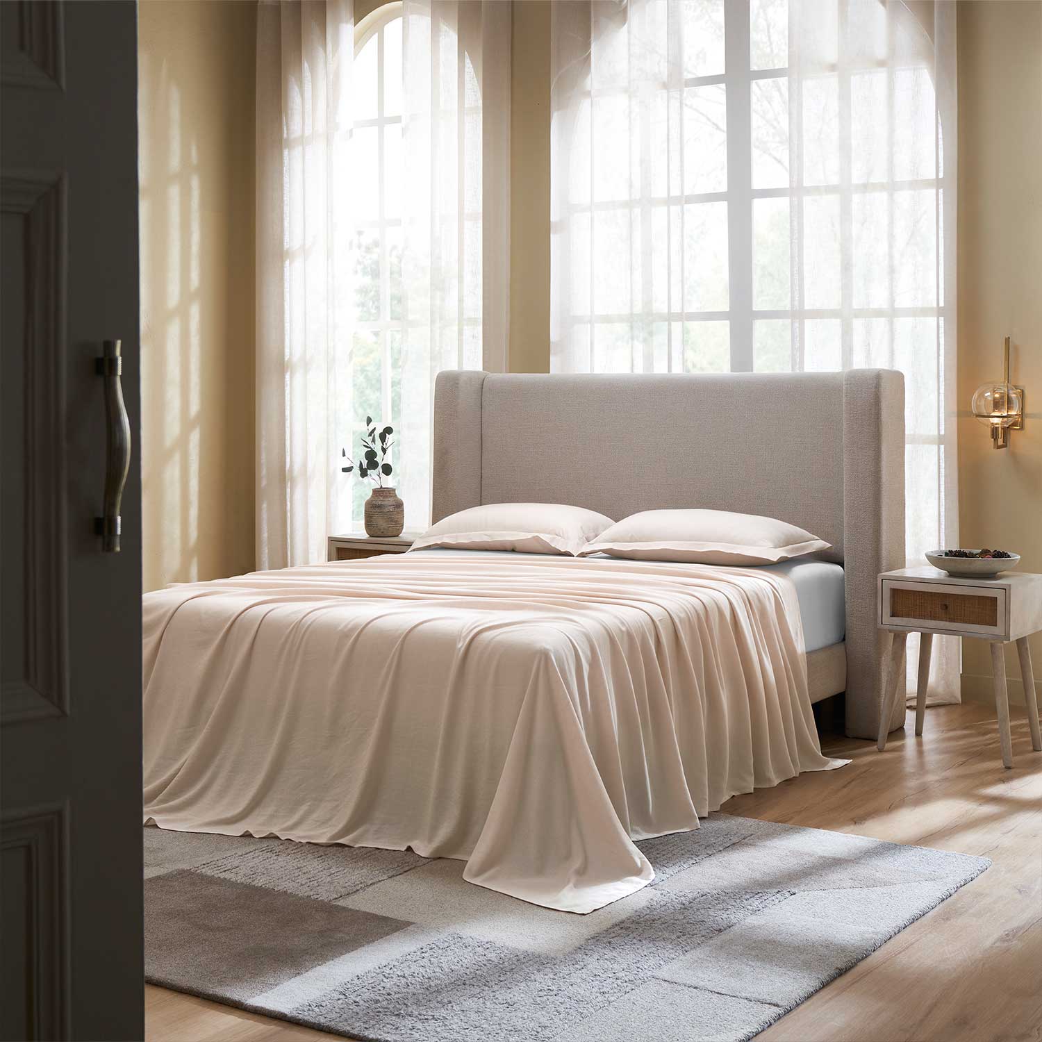 Peony Linen Bedsheet Set