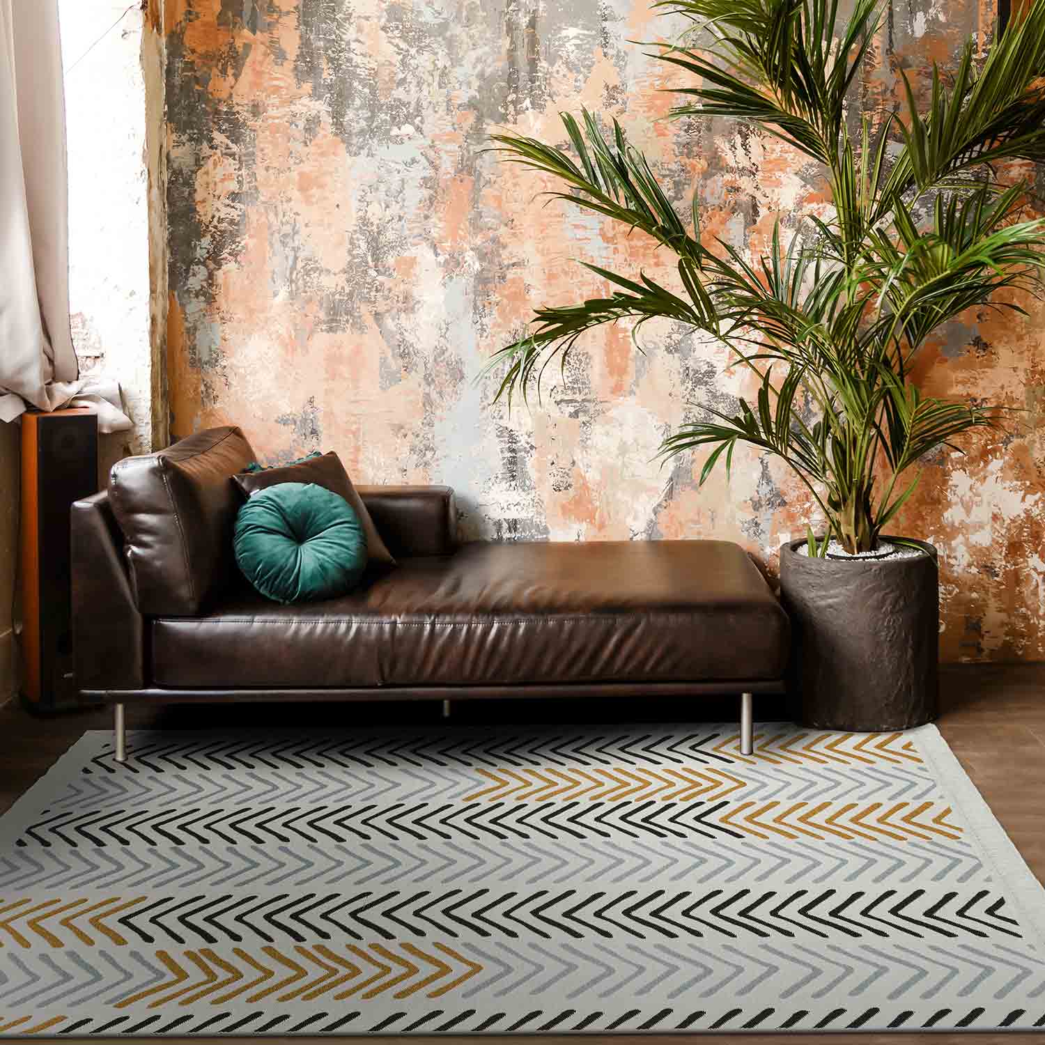 Arrow Recycled Cotton Reversible Kilim