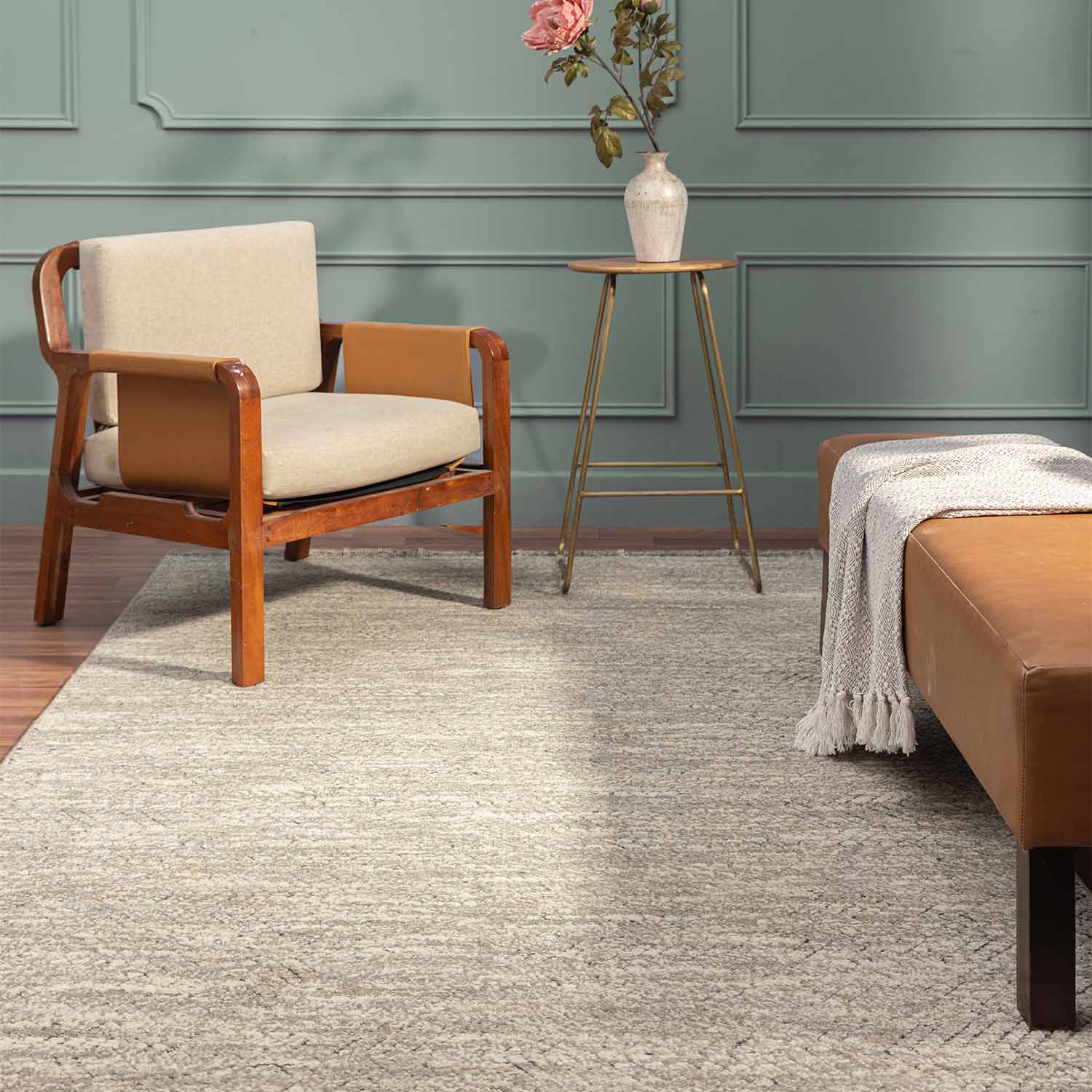 Sennch Hand Knotted Woollen Rug