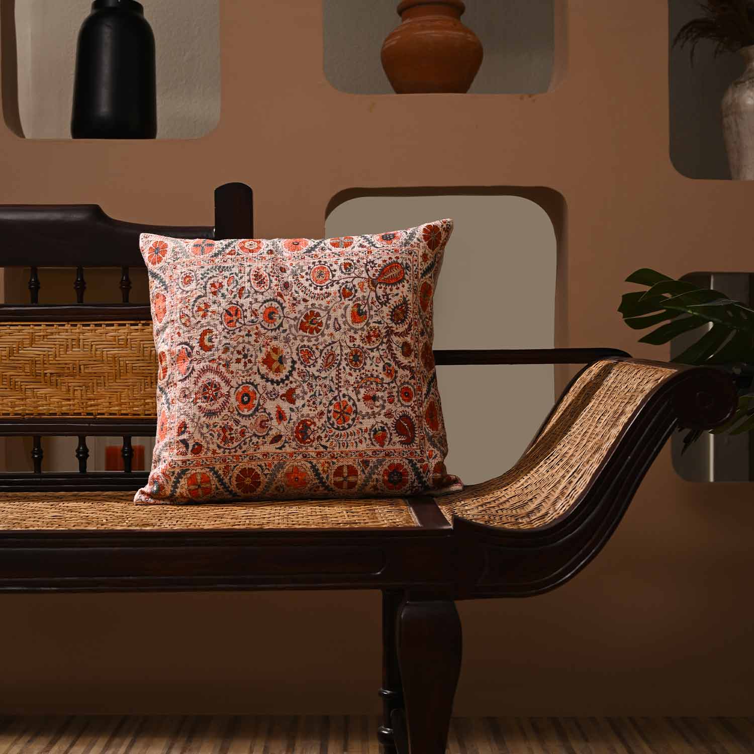 Ancestral Digital Printed Cotton Cushion Cover