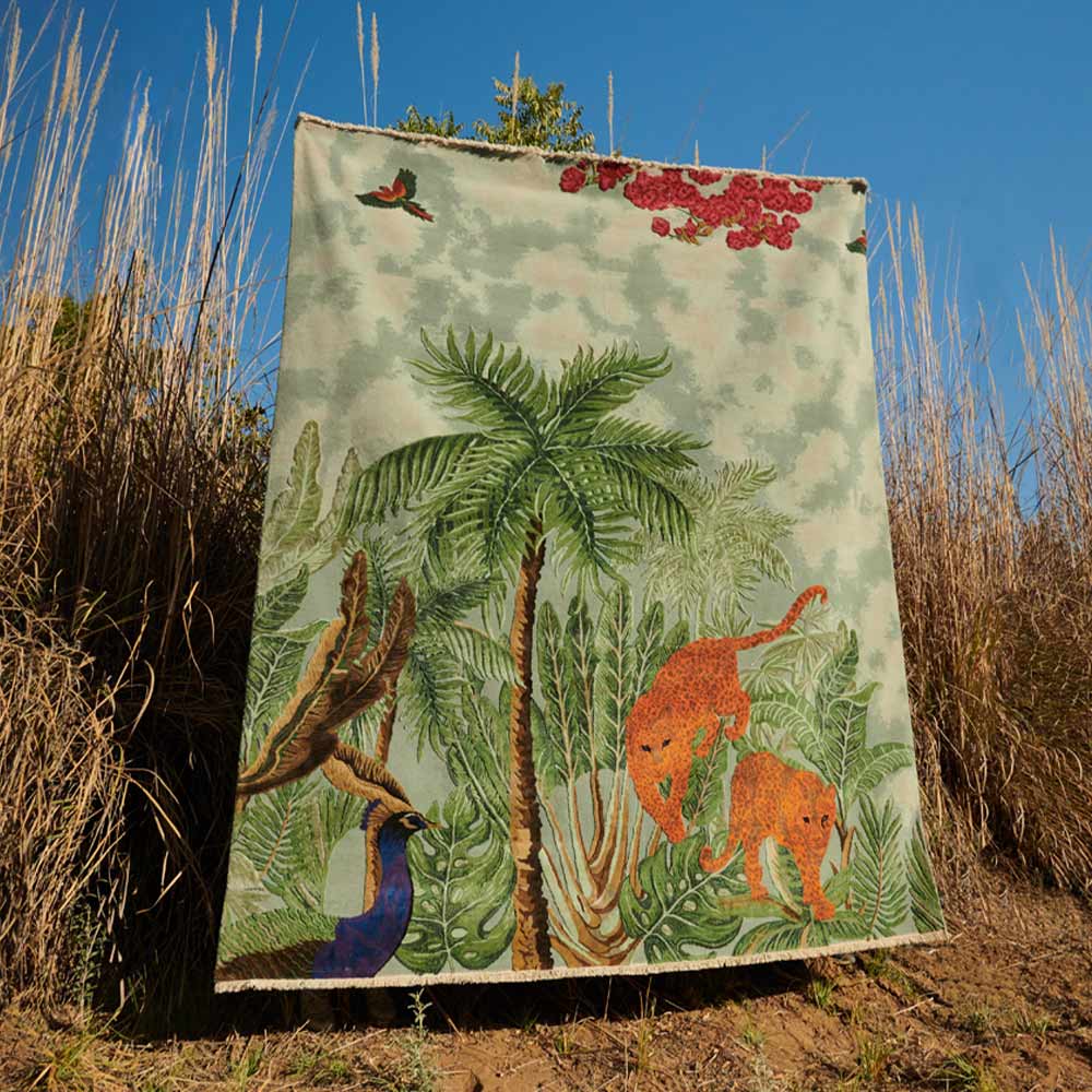 Forest Hand Knotted Woollen and Silk Rug By Anita Dalmia