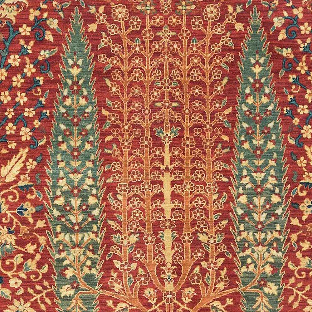 Tree of Life Hand Knotted Woollen Runner