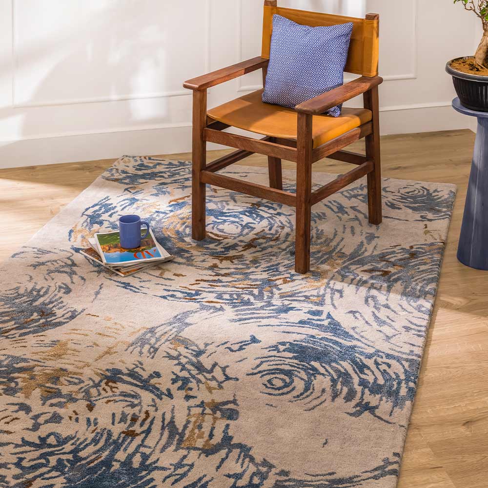 Zariya Hand Tufted Woollen And Viscose Rug