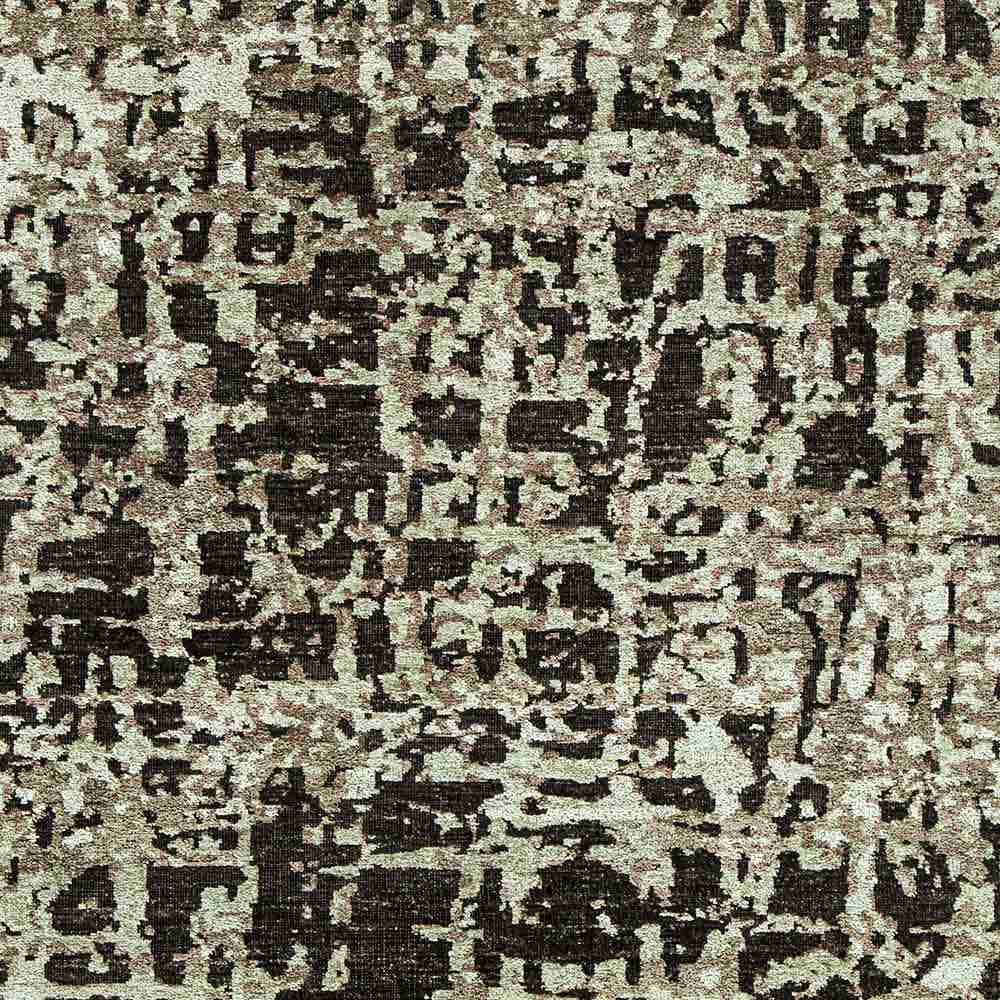 Crustco Hand Knotted Woollen and Viscose Rug