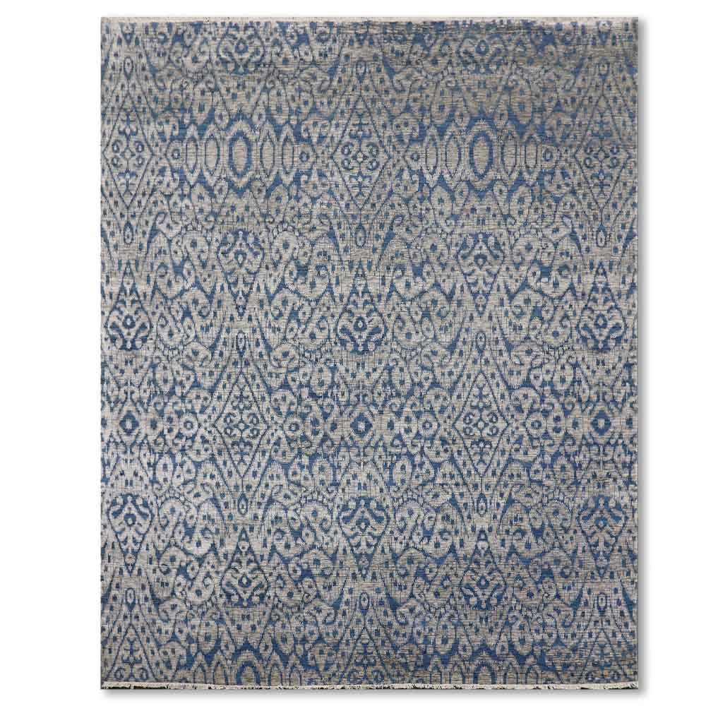 Lahote Hand Knotted Woollen And Viscose Runner