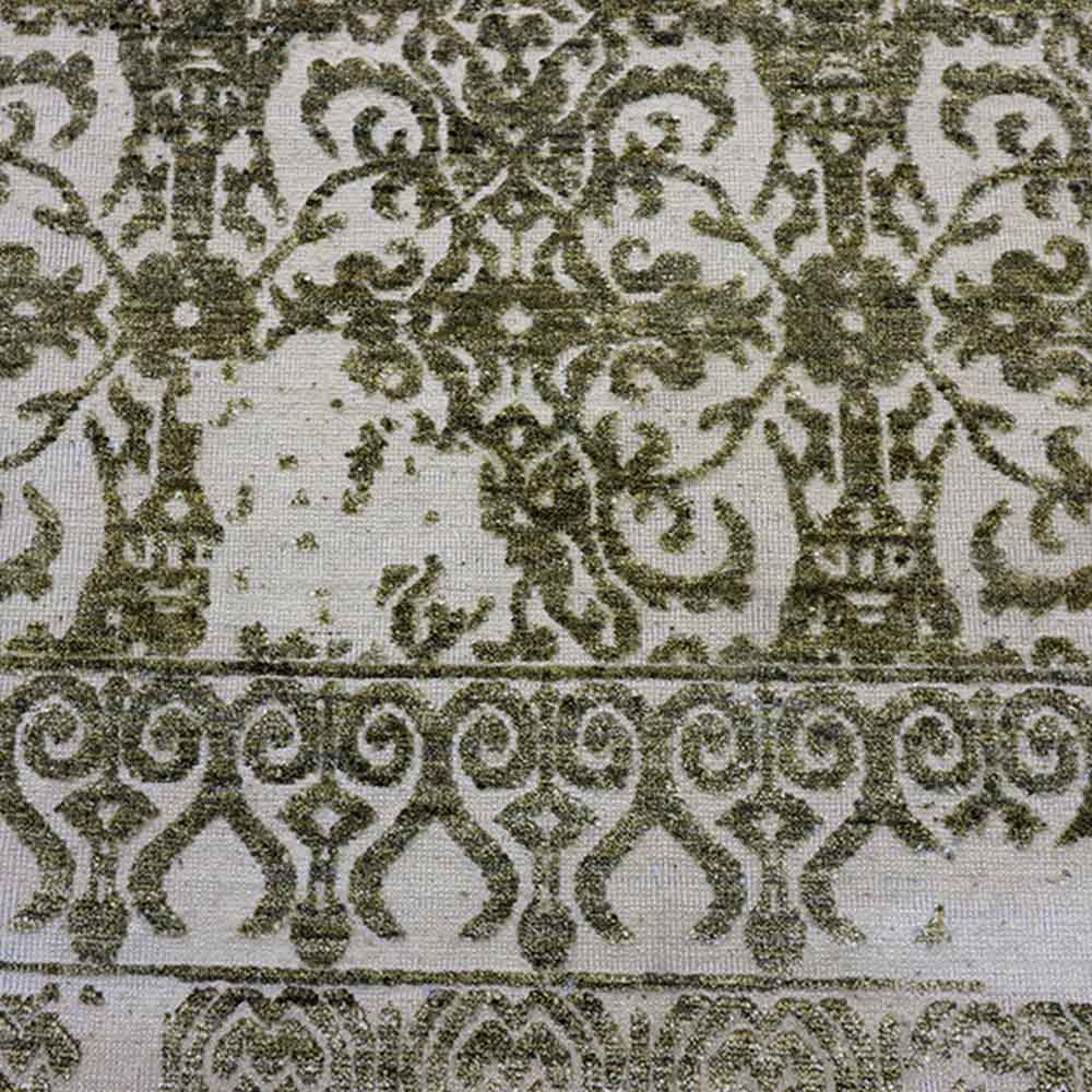 Mirza Hand Knotted Woollen And Viscose Rug