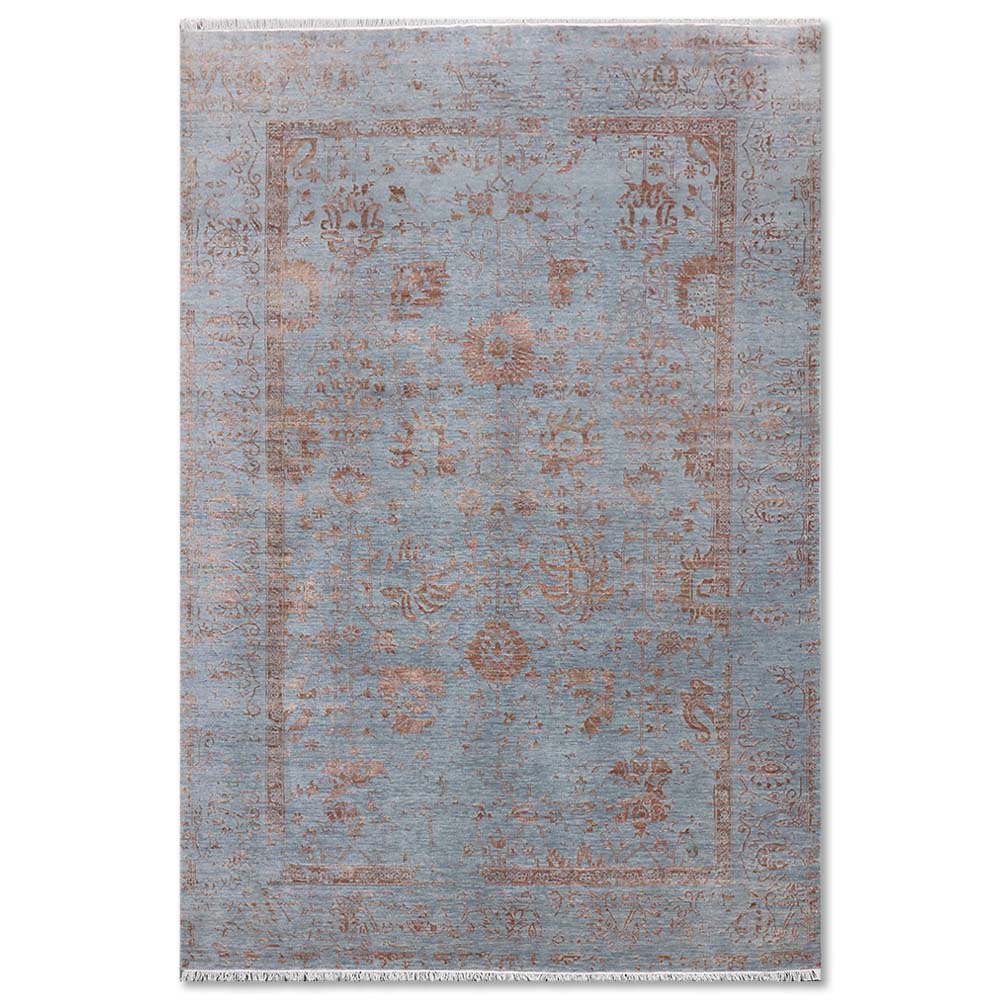 Walter Hand Knotted Woollen And Viscose Rug